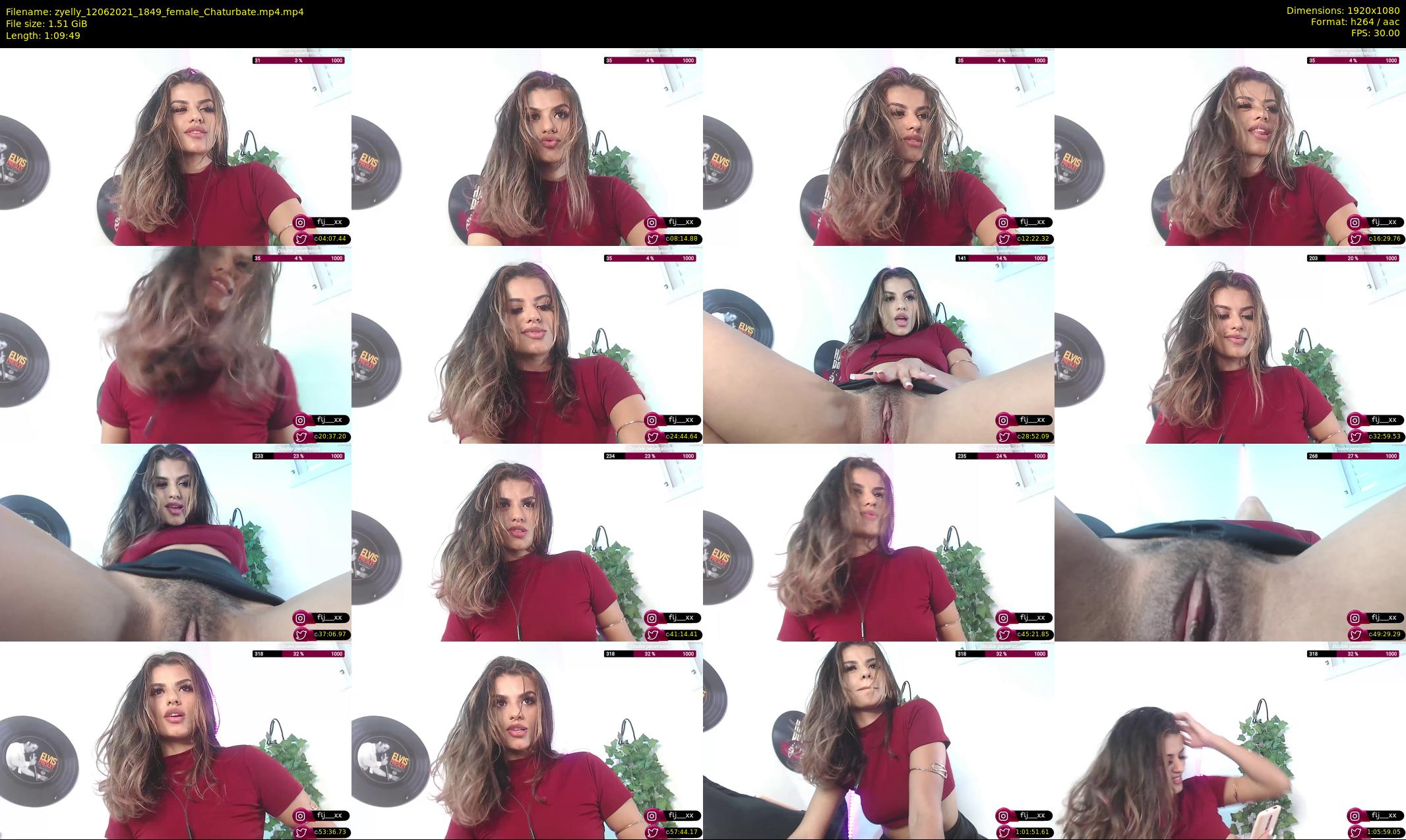 zyelly — 70 minute Chaturbate female cam show recording, 1080p, Jun 12, 2021