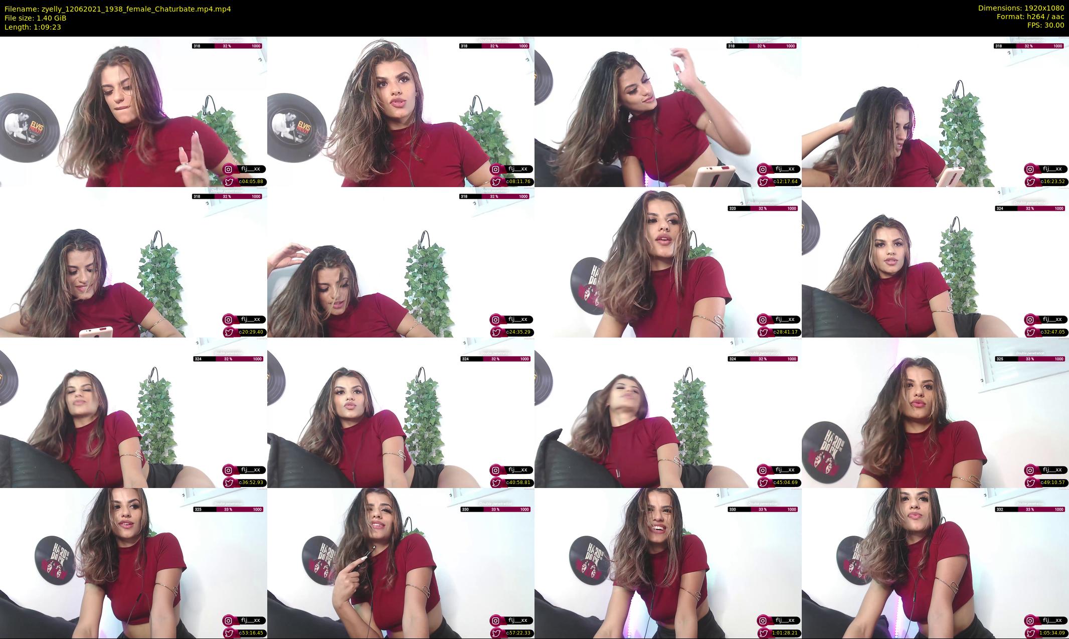 zyelly — 70 minute Chaturbate female cam show recording, 1080p, Jun 12, 2021
