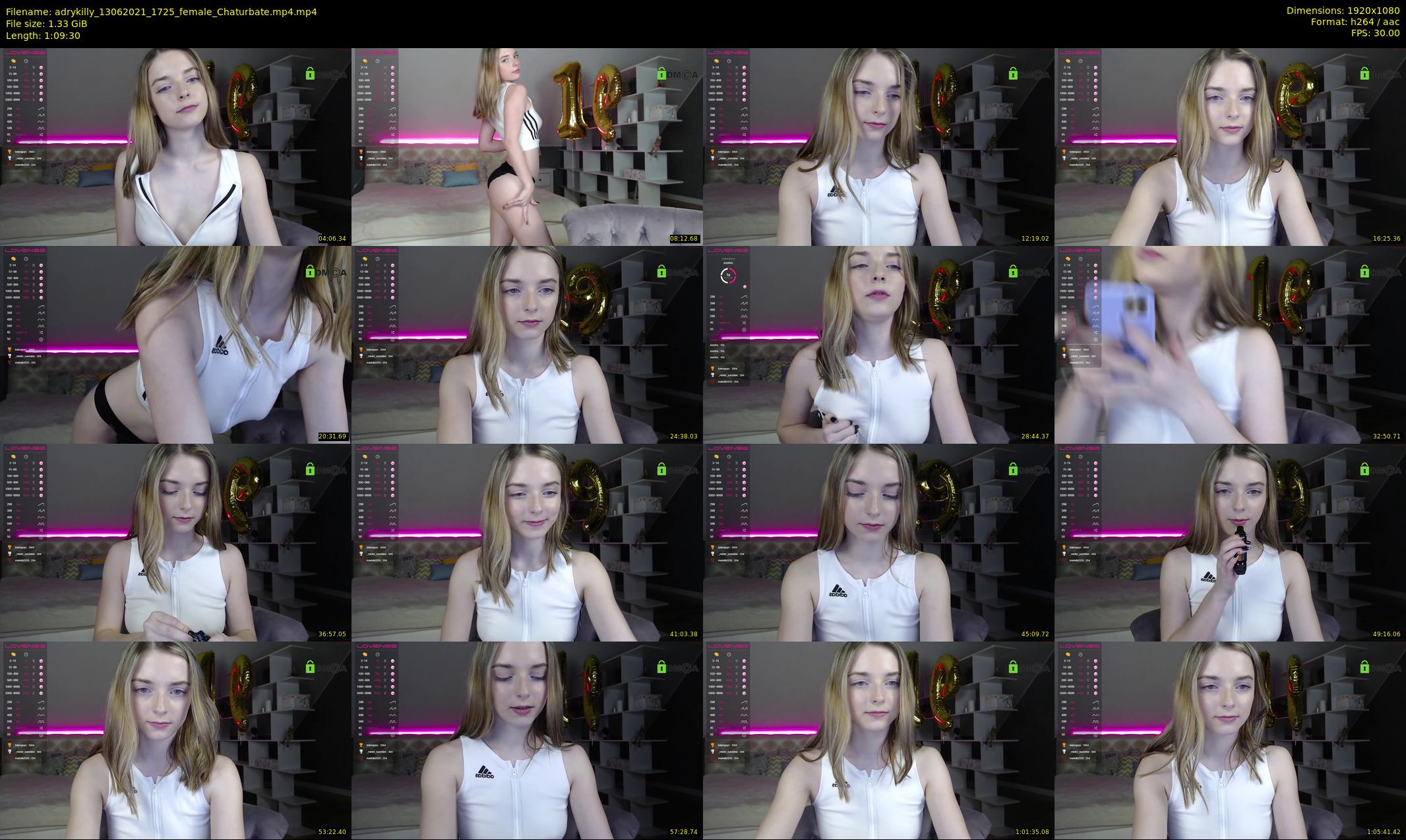 adrykilly — 70 minute Chaturbate female cam show recording, 1080p, Jun 13, 2021