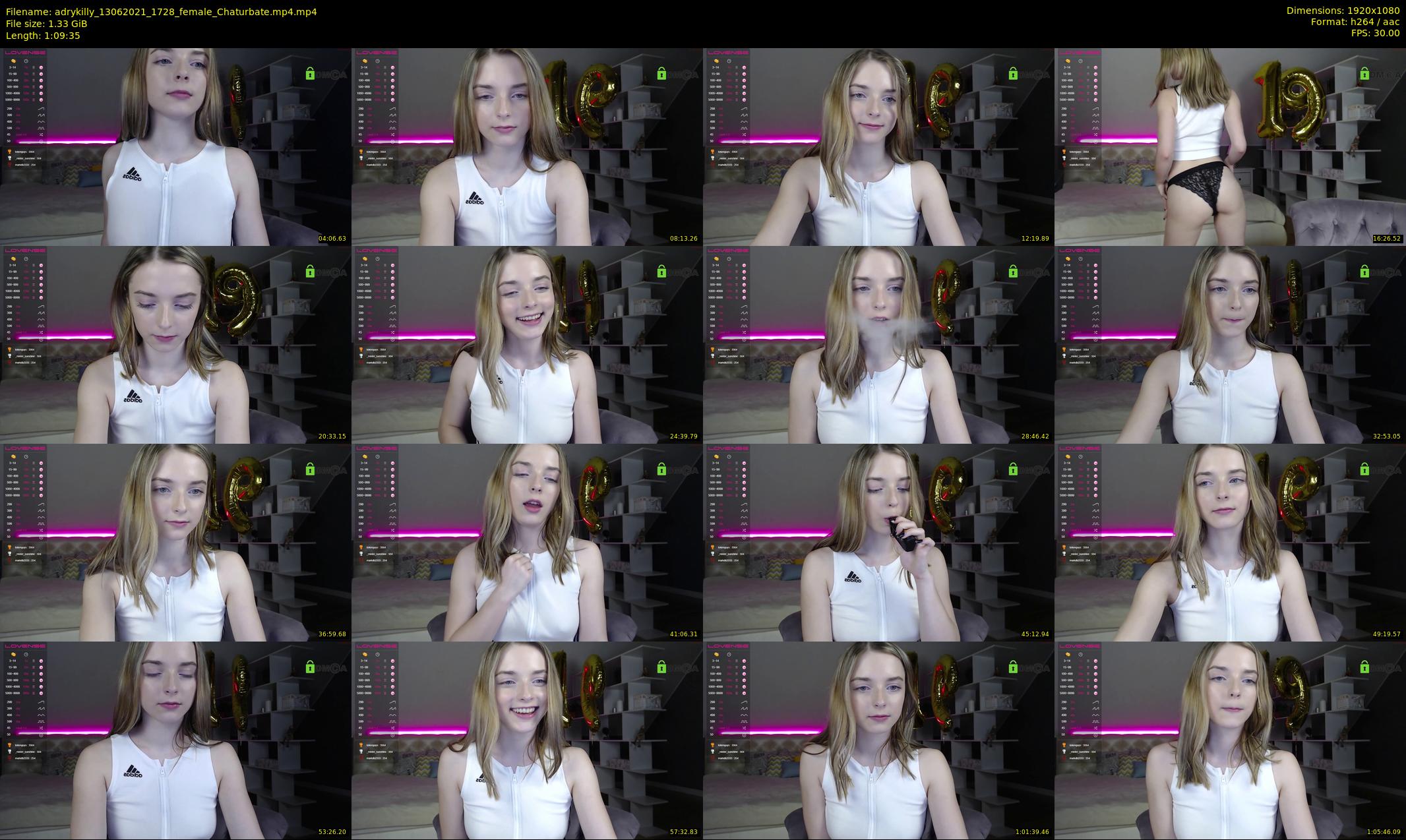 adrykilly — 70 minute Chaturbate female cam show recording, 1080p, Jun 13, 2021