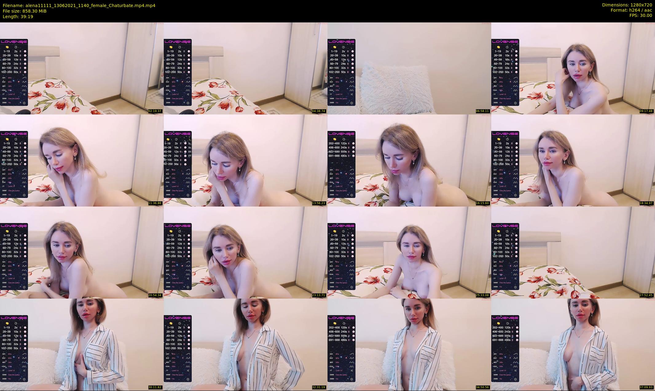 alena11111 — 40 minute Chaturbate female cam show recording, 720p, Jun 13, 2021