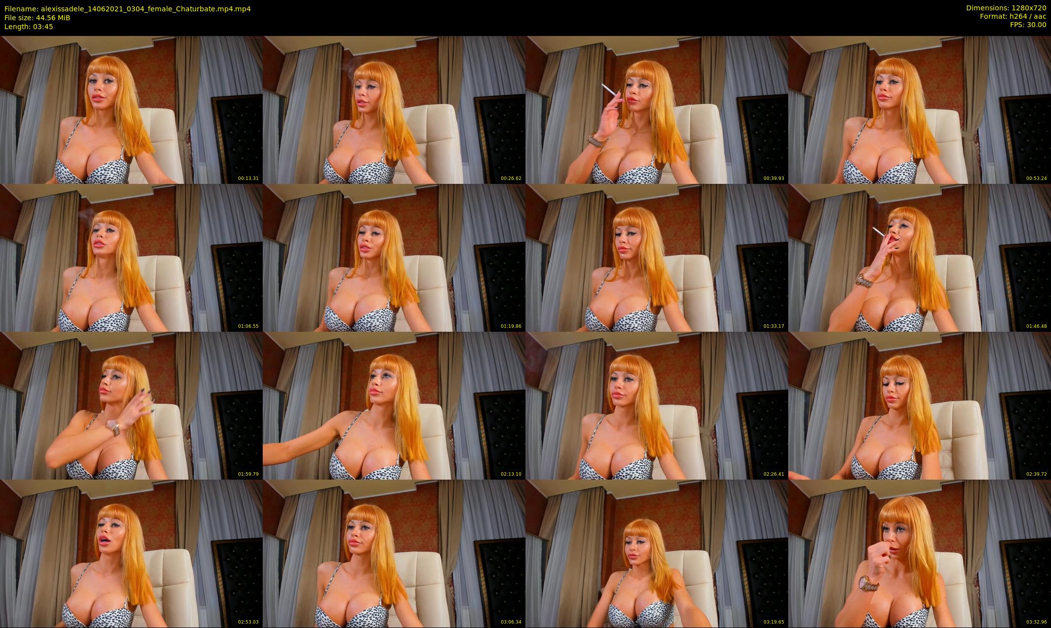 alexissadele — 4 minute Chaturbate female cam show recording, 720p, Jun 14, 2021