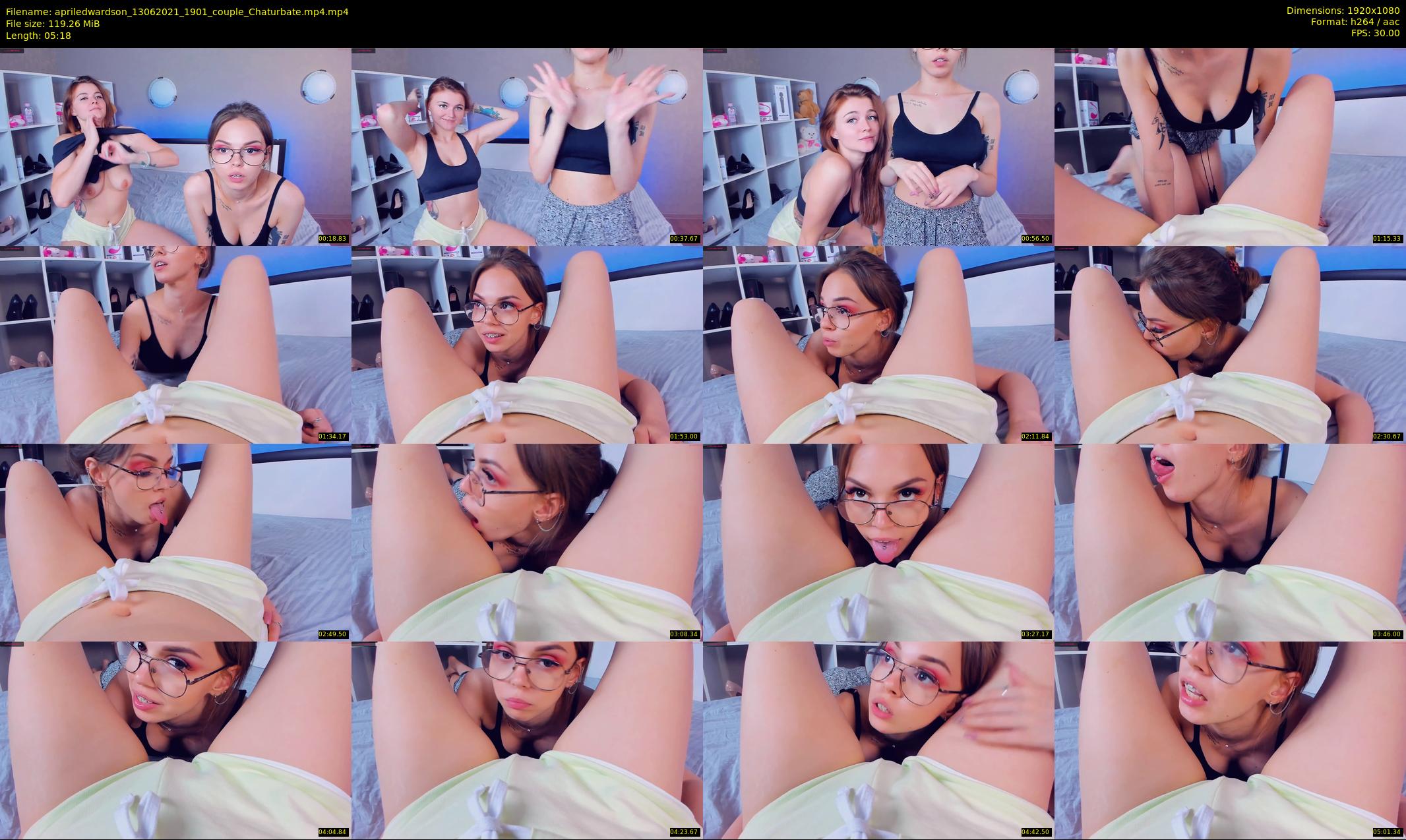 apriledwardson — 6 minute Chaturbate couple cam show recording, 1080p, Jun 13, 2021