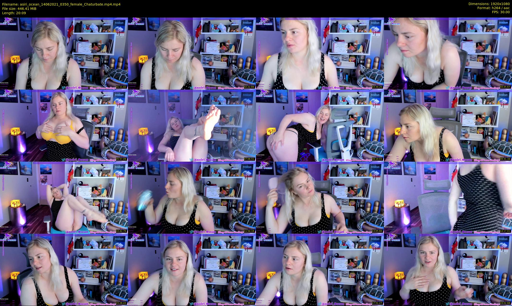 asiri_ocean — 21 minute Chaturbate female cam show recording, 1080p, Jun 14, 2021