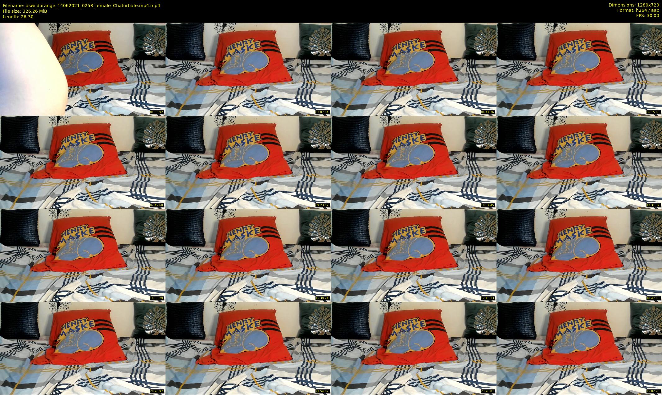 aswildorange — 27 minute Chaturbate female cam show recording, 720p, Jun 14, 2021