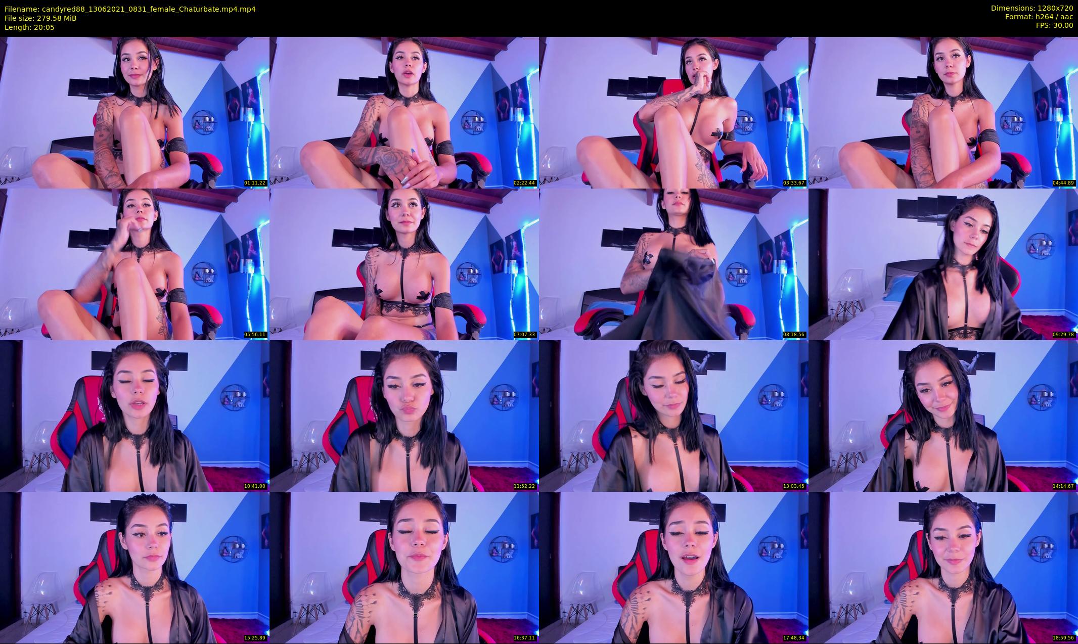 candyred88 — 21 minute Chaturbate female cam show recording, 720p, Jun 13, 2021