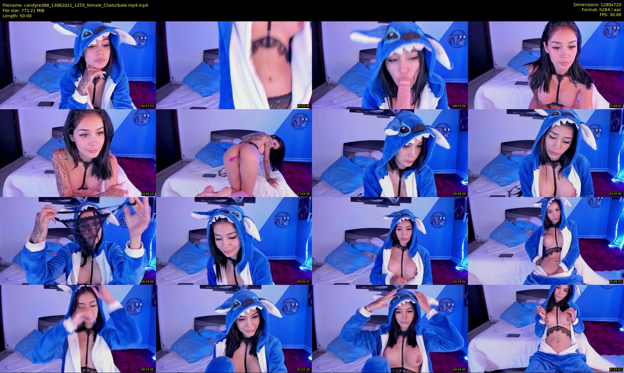 candyred88 — 50 minute Chaturbate female cam show recording, 720p, Jun 13, 2021