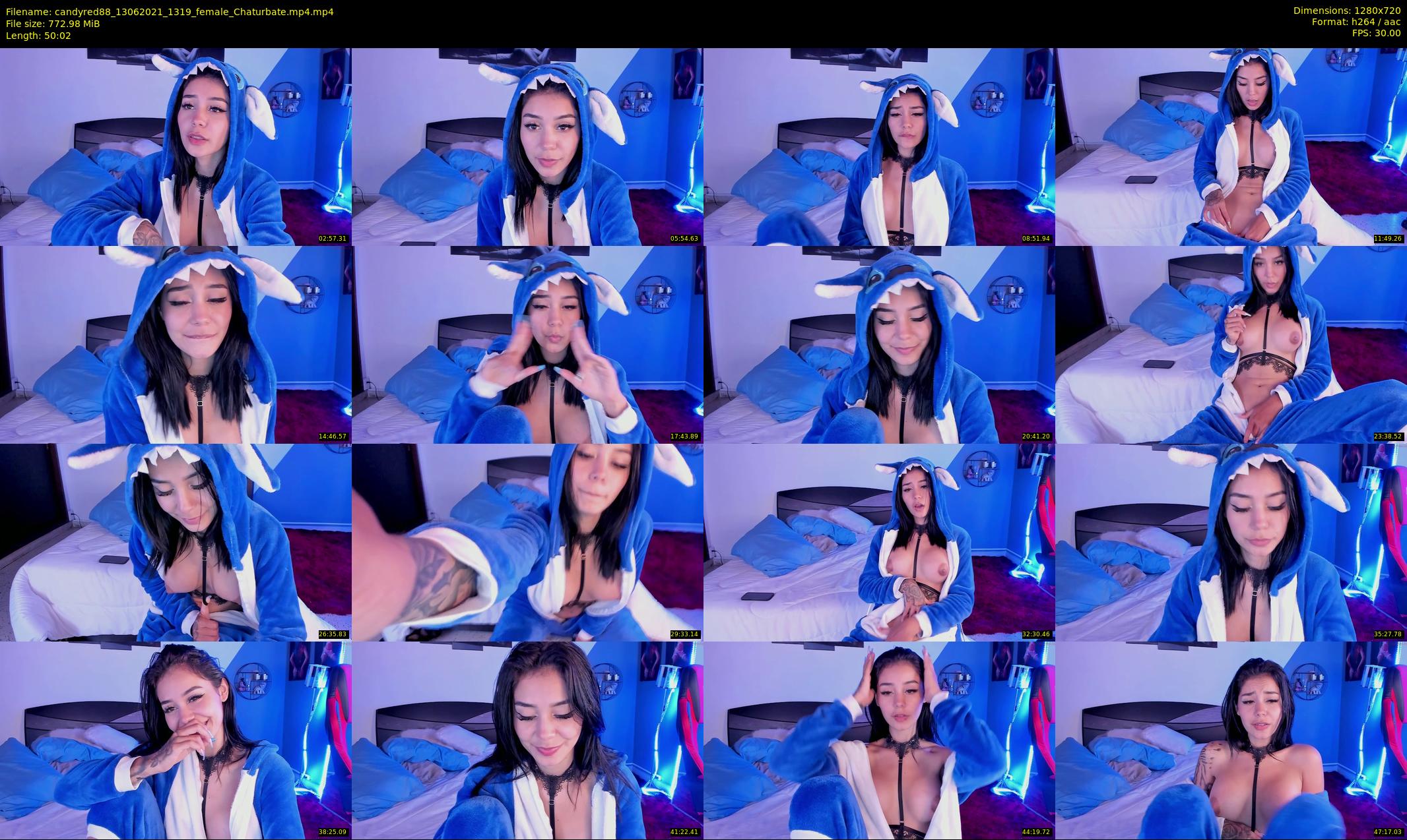 candyred88 — 51 minute Chaturbate female cam show recording, 720p, Jun 13, 2021