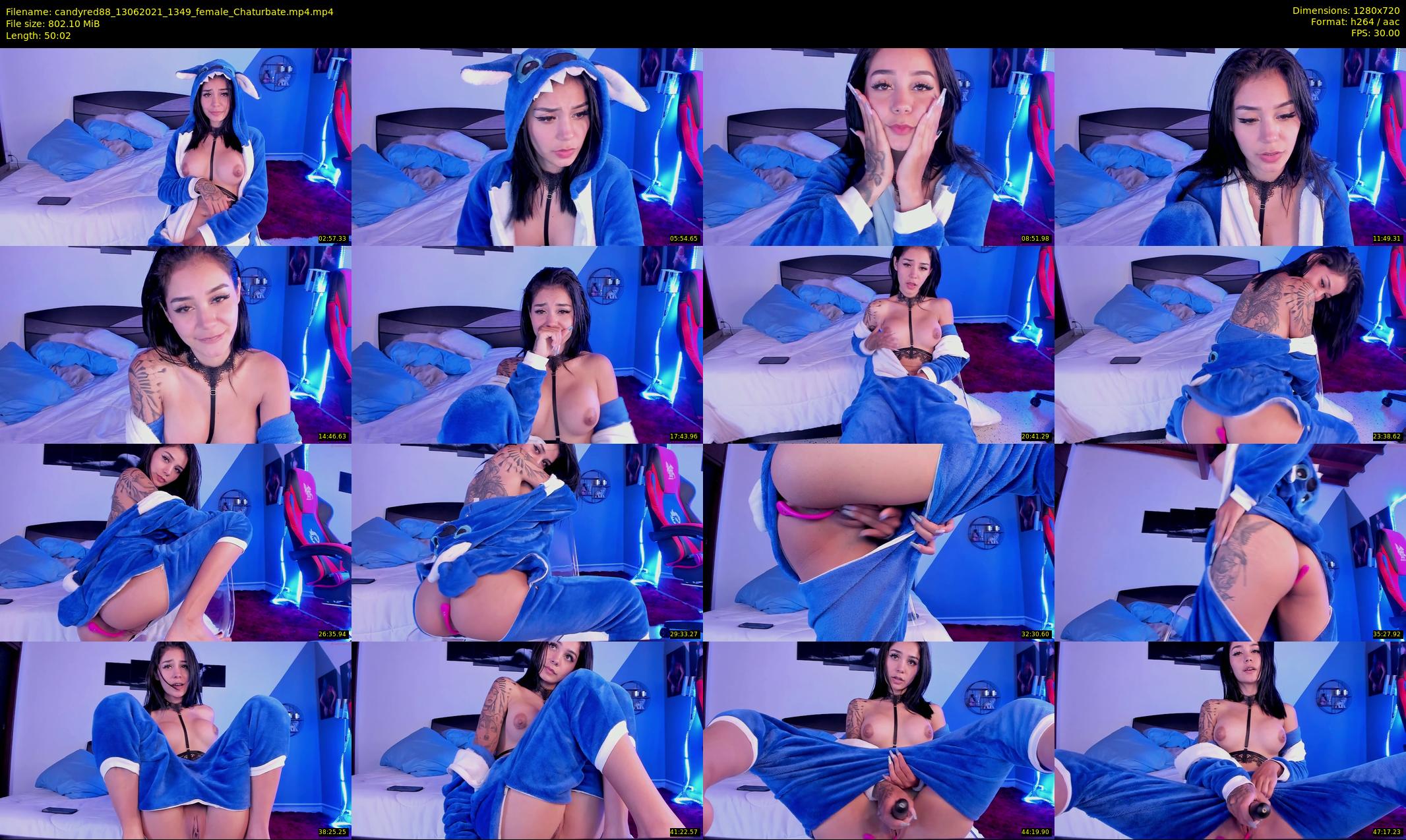 candyred88 — 51 minute Chaturbate female cam show recording, 720p, Jun 13, 2021