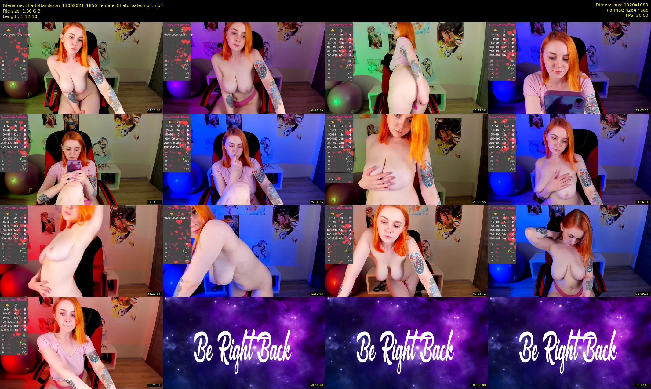 charlottanilsson — 73 minute Chaturbate female cam show recording, 1080p, Jun 13, 2021