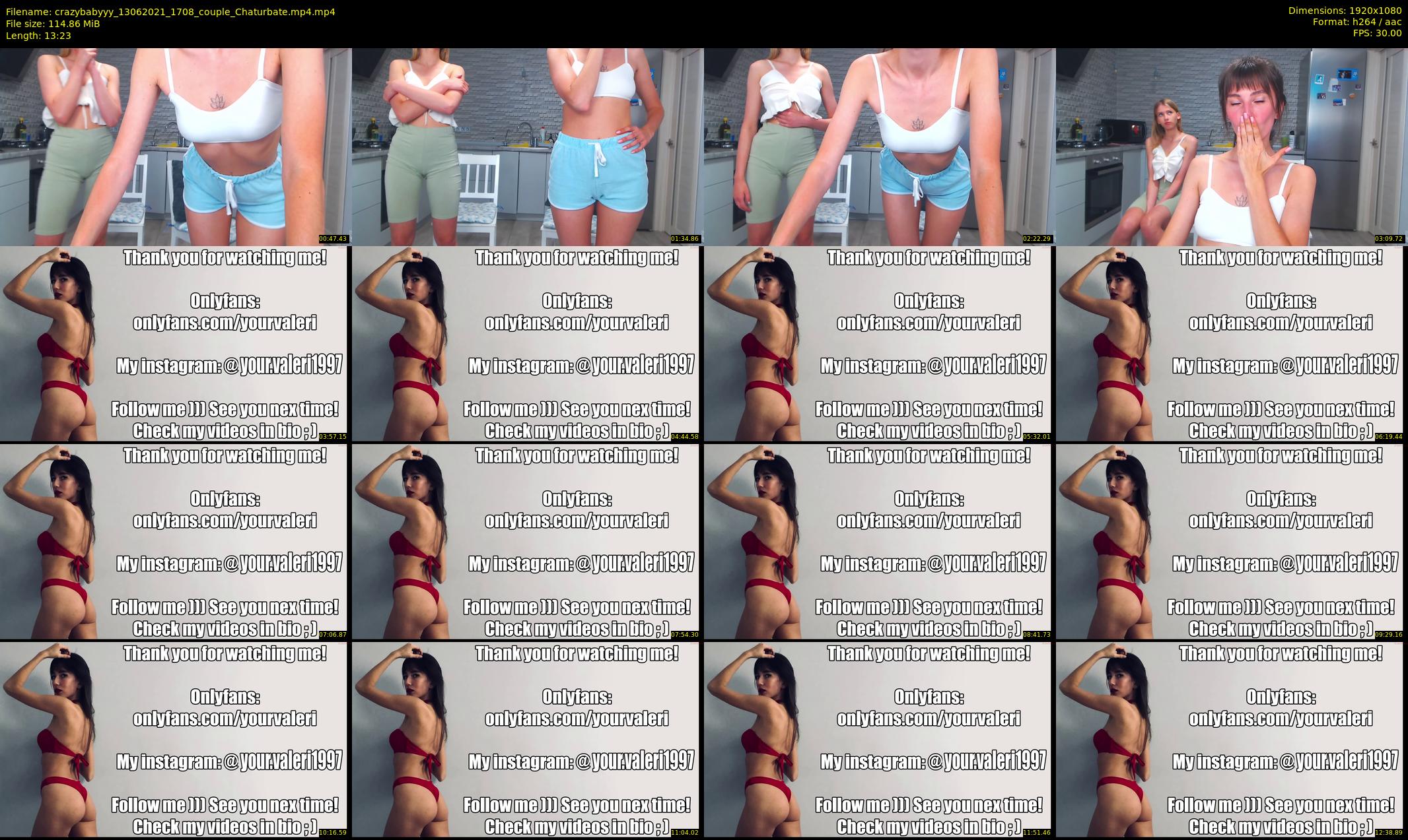 crazybabyyy — 14 minute Chaturbate couple cam show recording, 1080p, Jun 13, 2021