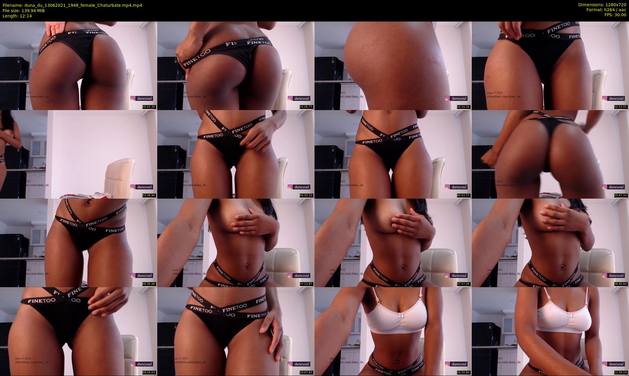 duna_du — 13 minute Chaturbate female cam show recording, 720p, Jun 13, 2021