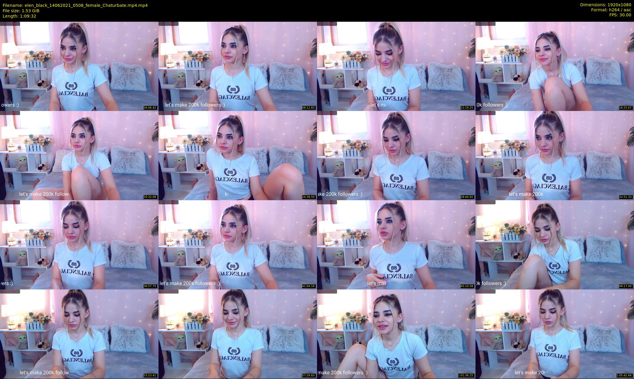 elen_black — 70 minute Chaturbate female cam show recording, 1080p, Jun 14, 2021