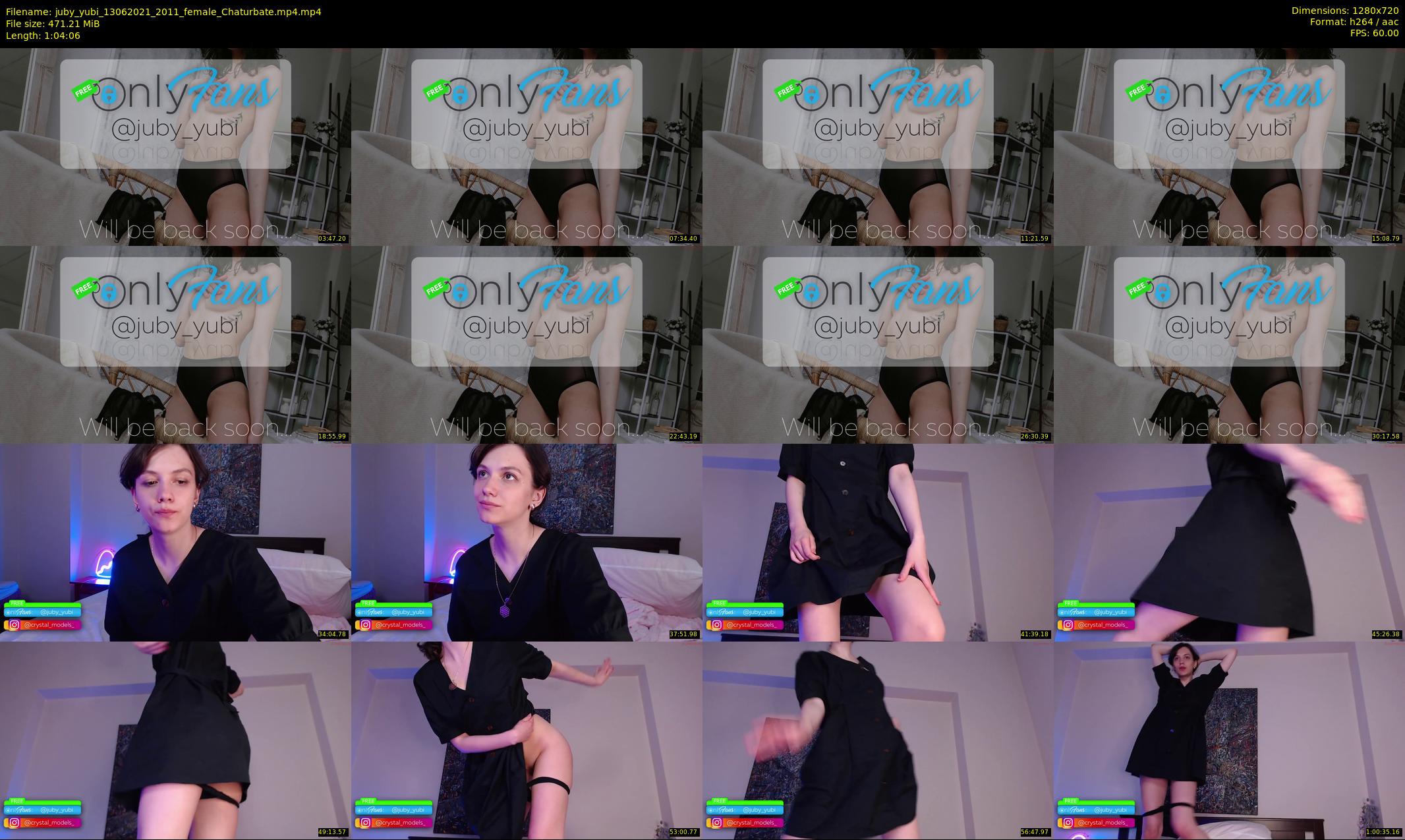 juby_yubi — 65 minute Chaturbate female cam show recording, 720p, Jun 13, 2021