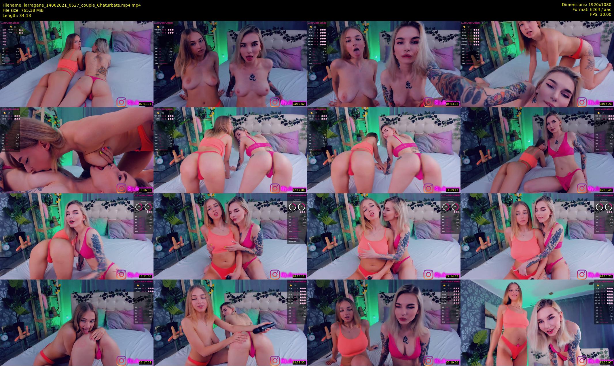 larragane — 35 minute Chaturbate couple cam show recording, 1080p, Jun 14, 2021