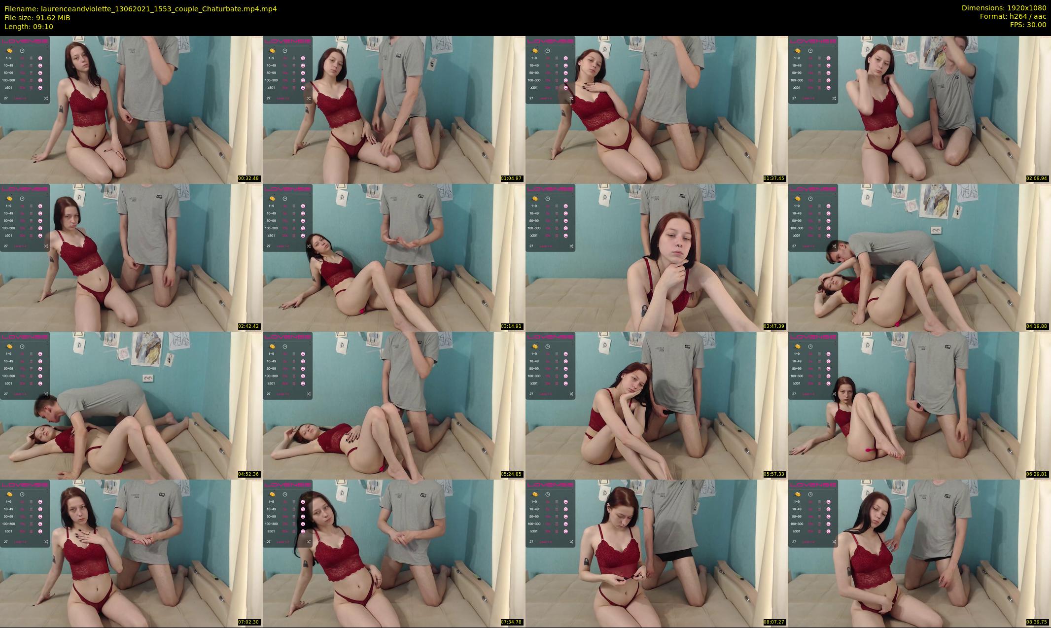 laurenceandviolette — 10 minute Chaturbate couple cam show recording, 1080p, Jun 13, 2021