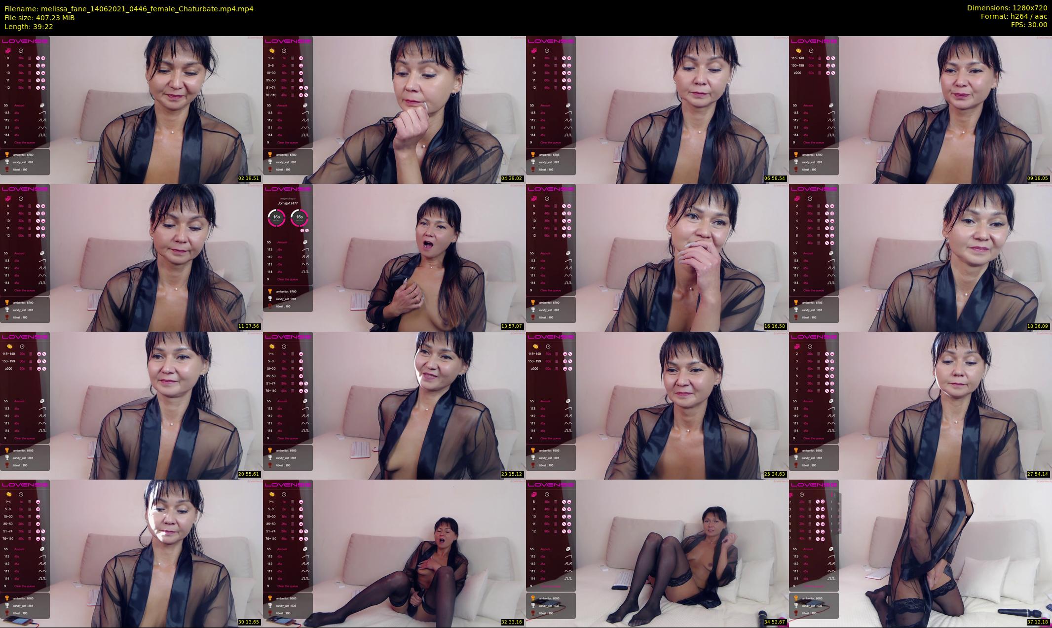 melissa_fane — 40 minute Chaturbate female cam show recording, 720p, Jun 14, 2021