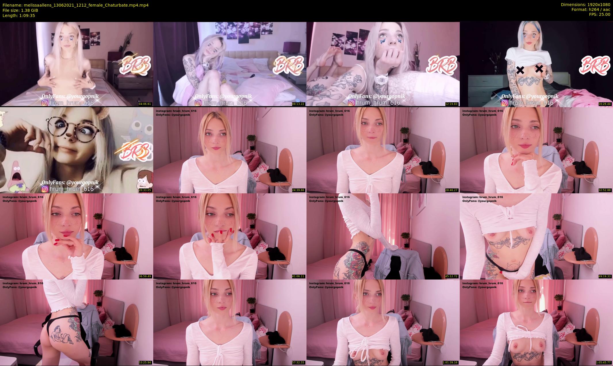 melissaallens — 70 minute Chaturbate female cam show recording, 1080p, Jun 13, 2021