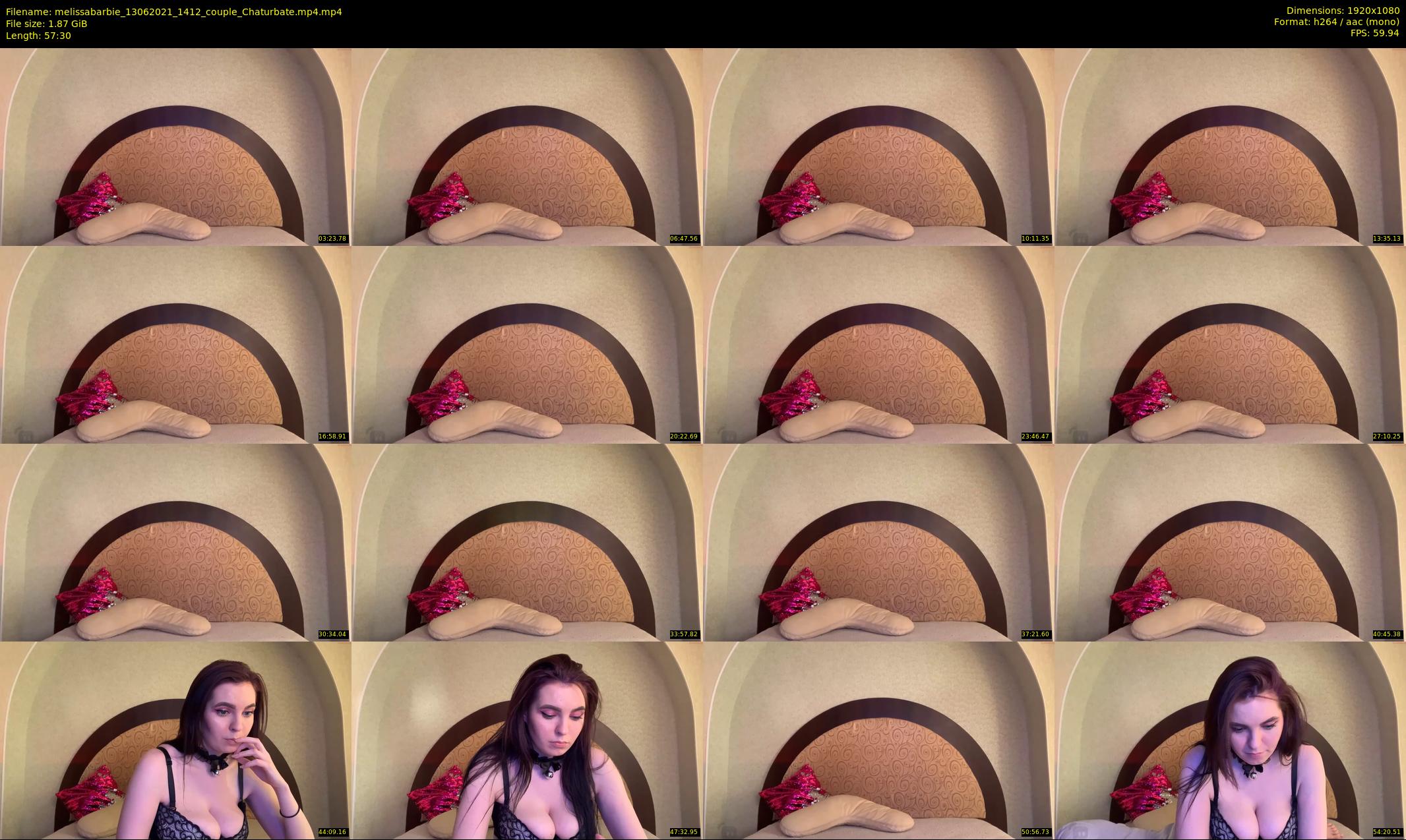 melissabarbie — 58 minute Chaturbate couple cam show recording, 1080p, Jun 13, 2021