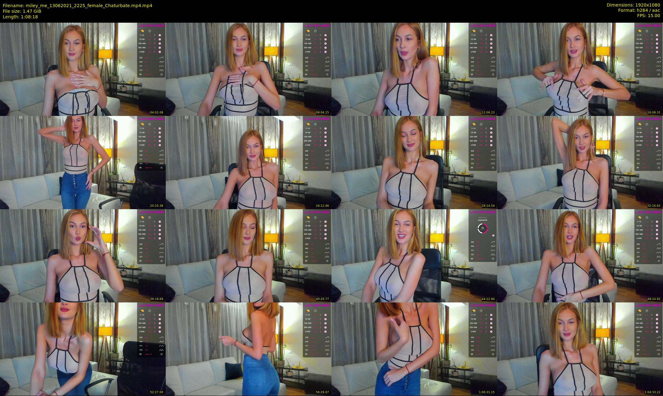 miley_me — 69 minute Chaturbate female cam show recording, 1080p, Jun 13, 2021
