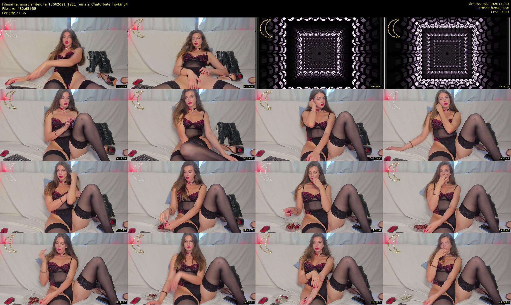 missclairdelune — 22 minute Chaturbate female cam show recording, 1080p, Jun 13, 2021