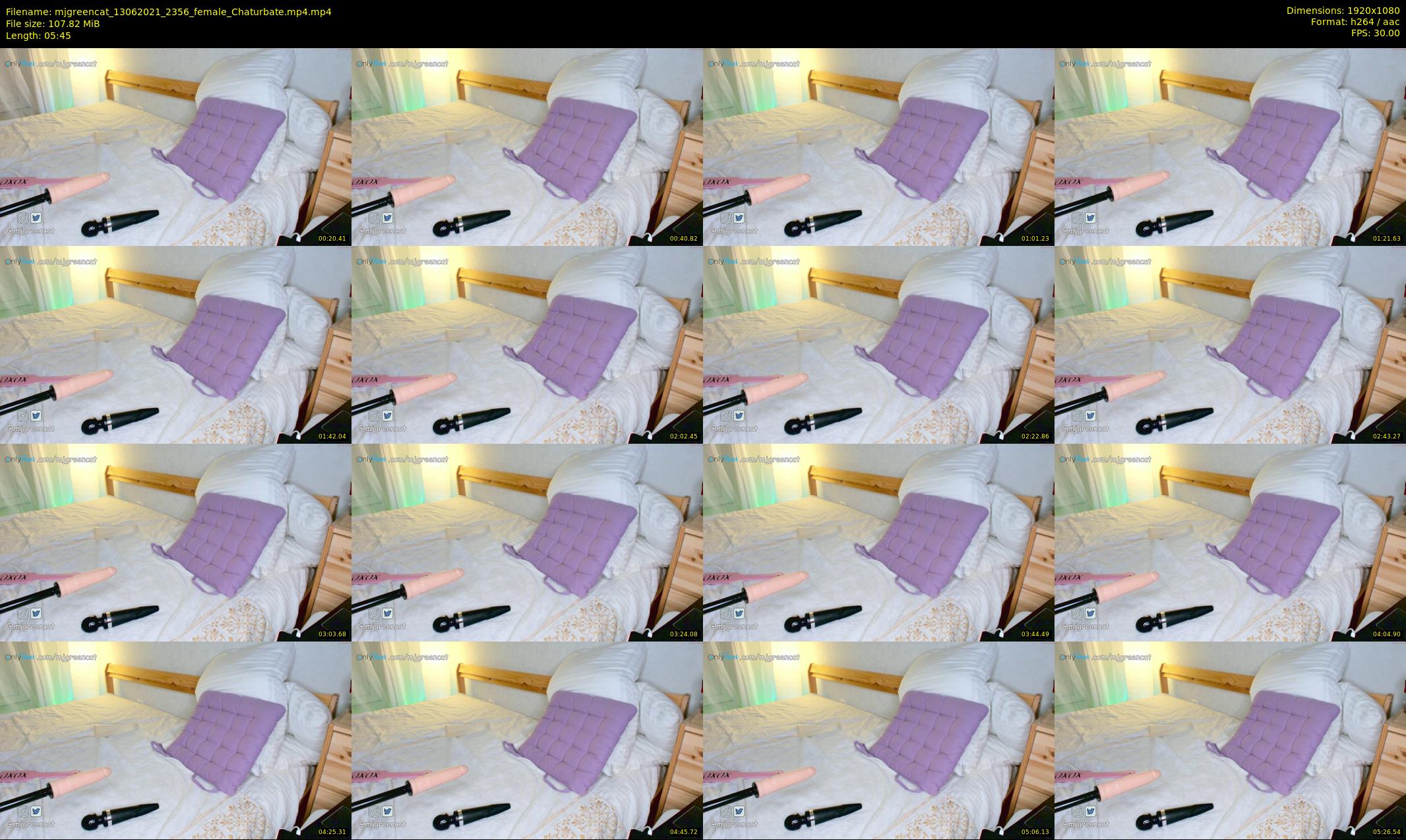 mjgreencat — 6 minute Chaturbate female cam show recording, 1080p, Jun 13, 2021