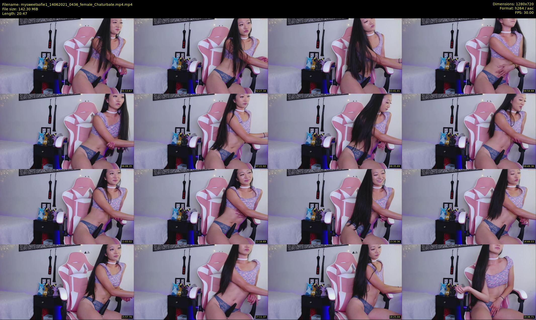 mysweetsofie1 — 21 minute Chaturbate female cam show recording, 720p, Jun 14, 2021