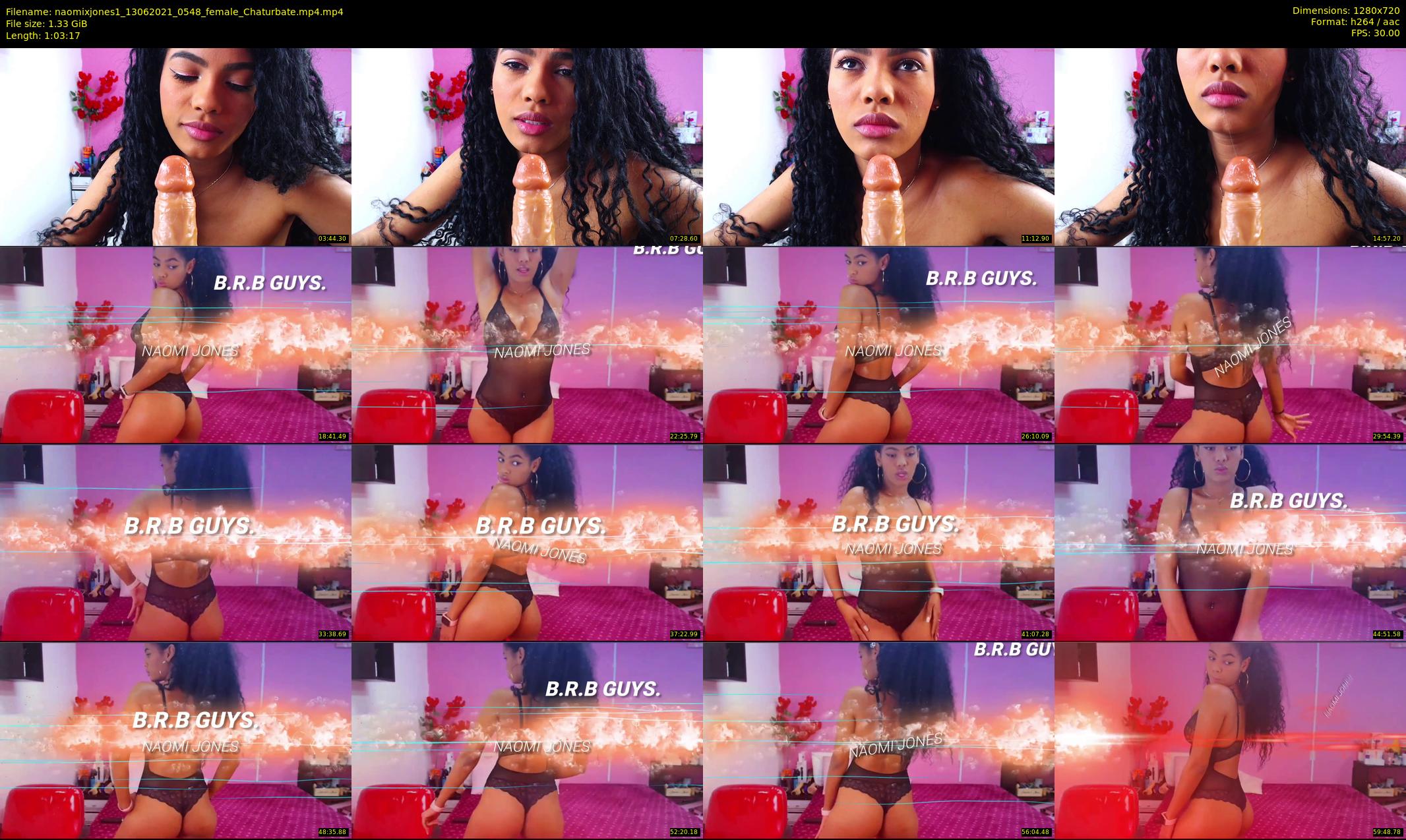 naomixjones1 — 64 minute Chaturbate female cam show recording, 720p, Jun 13, 2021