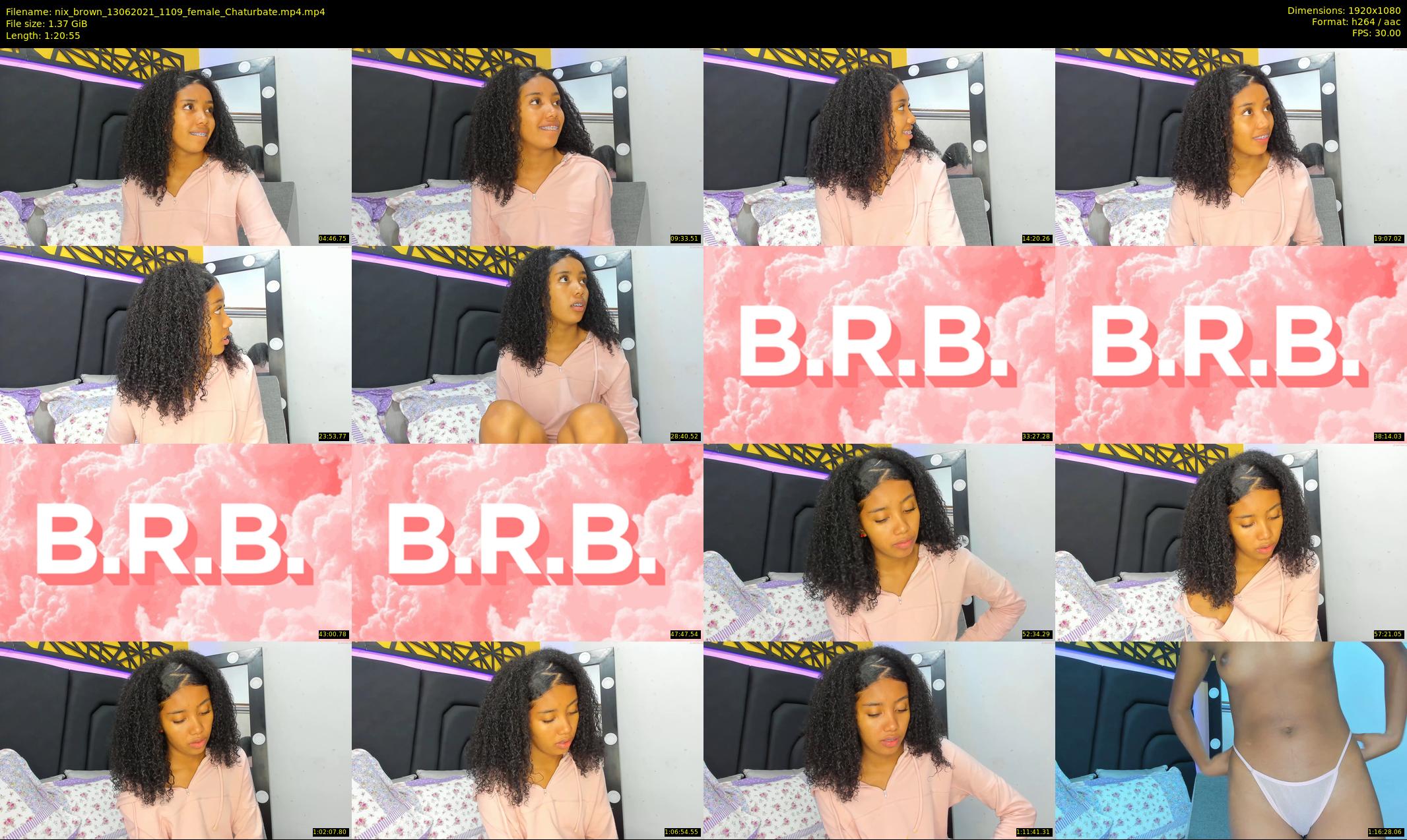 nix_brown — 81 minute Chaturbate female cam show recording, 1080p, Jun 13, 2021