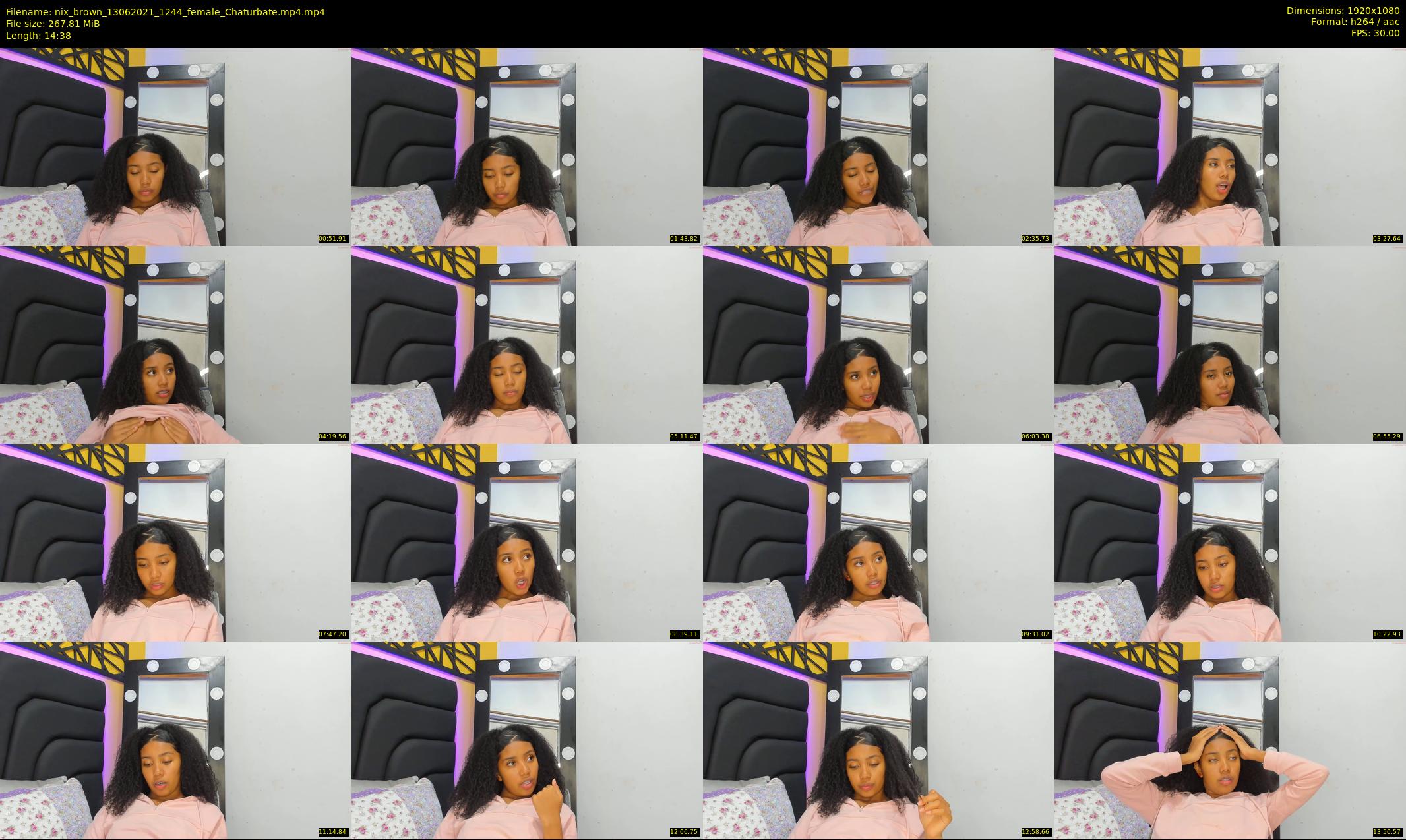 nix_brown — 15 minute Chaturbate female cam show recording, 1080p, Jun 13, 2021