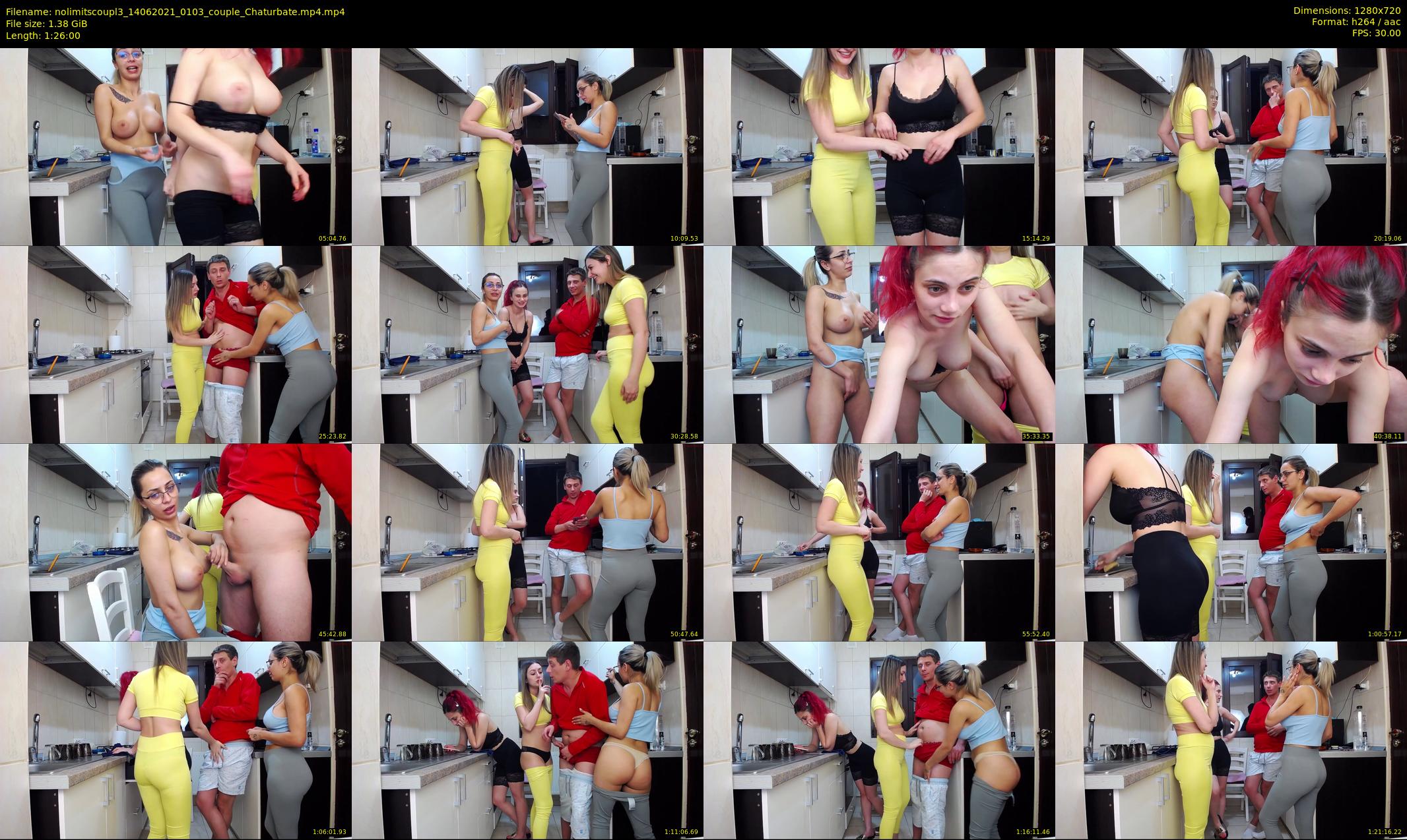 nolimitscoupl3 — 86 minute Chaturbate couple cam show recording, 720p, Jun 14, 2021