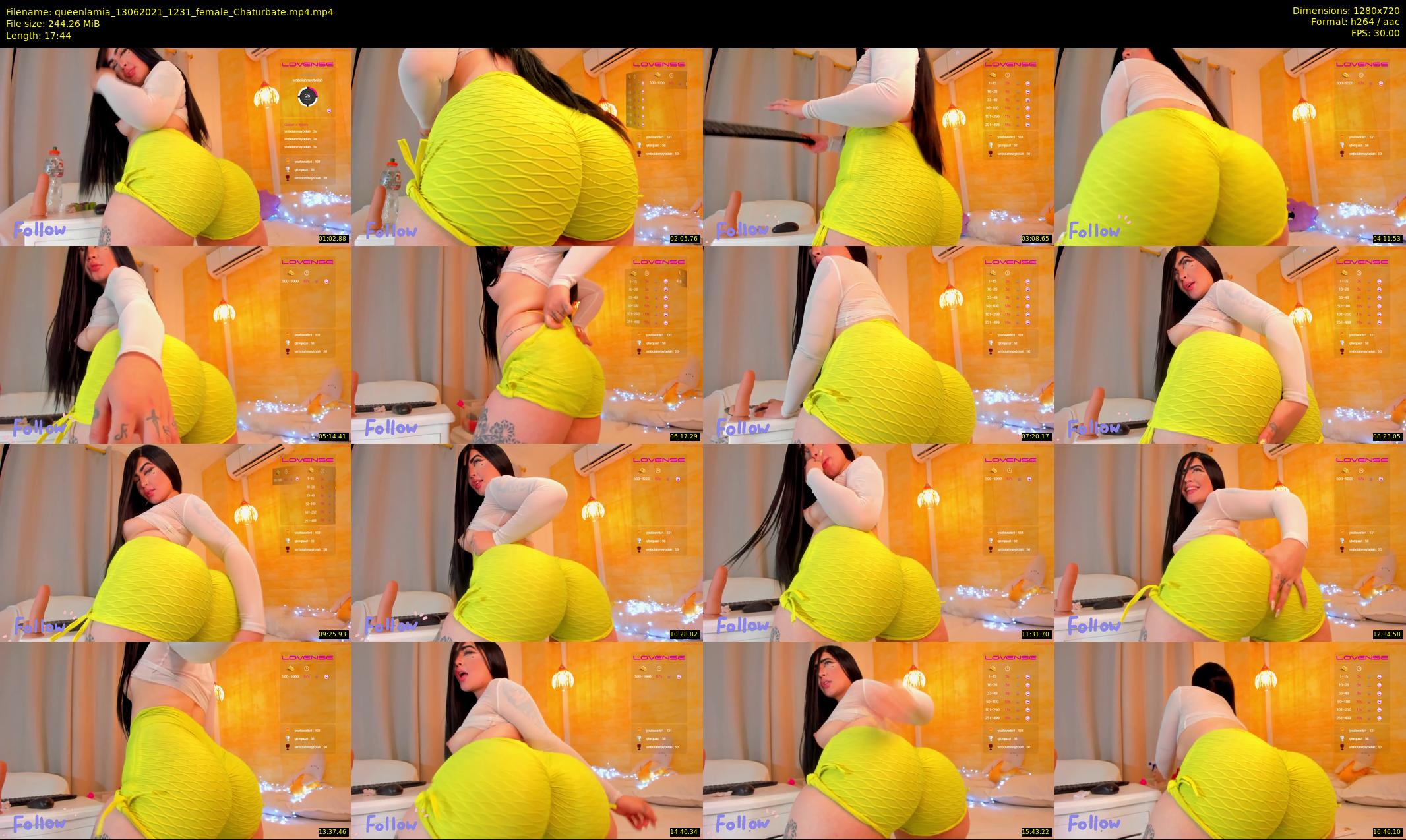 queenlamia — 18 minute Chaturbate female cam show recording, 720p, Jun 13, 2021