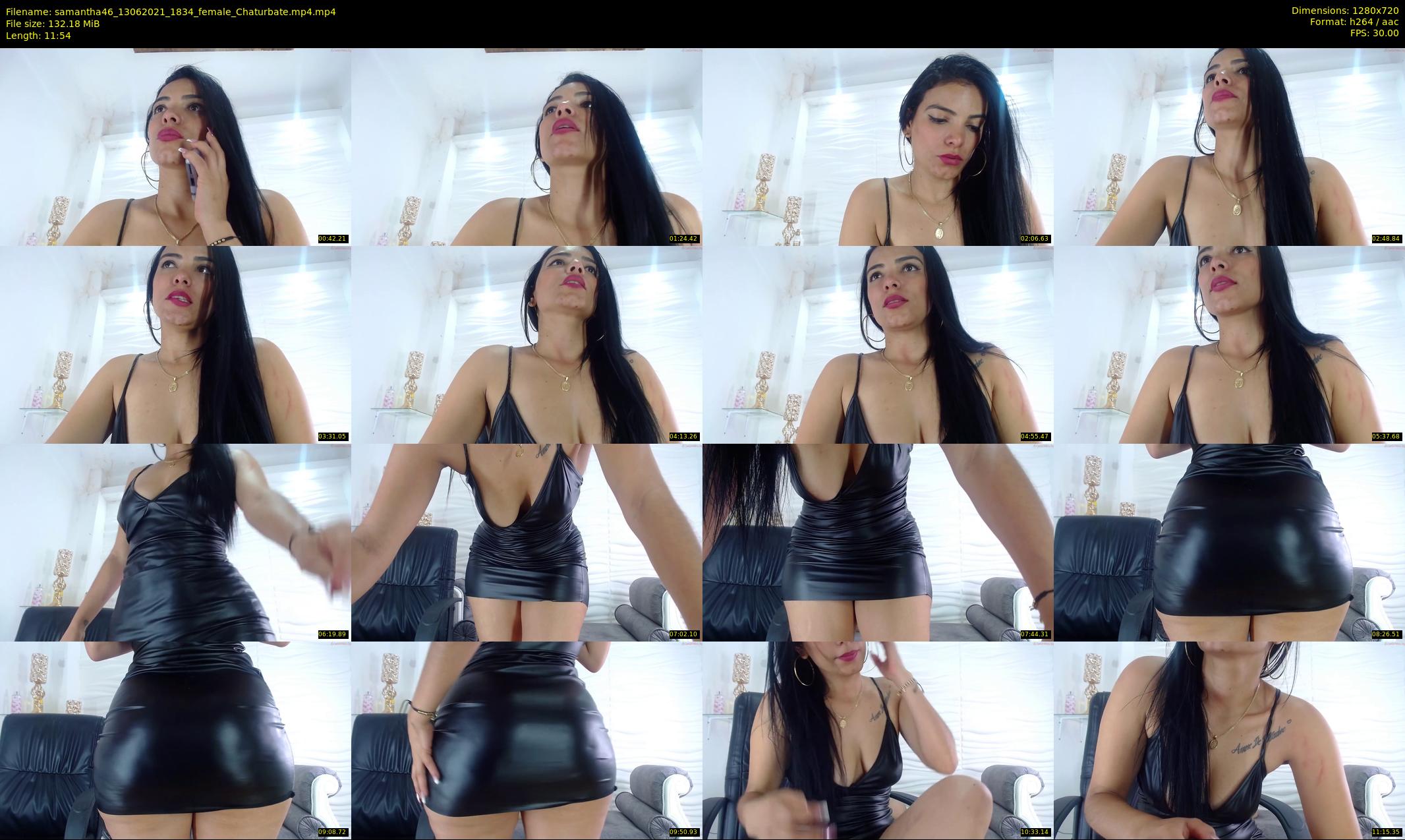 samantha46 — 12 minute Chaturbate female cam show recording, 720p, Jun 13, 2021