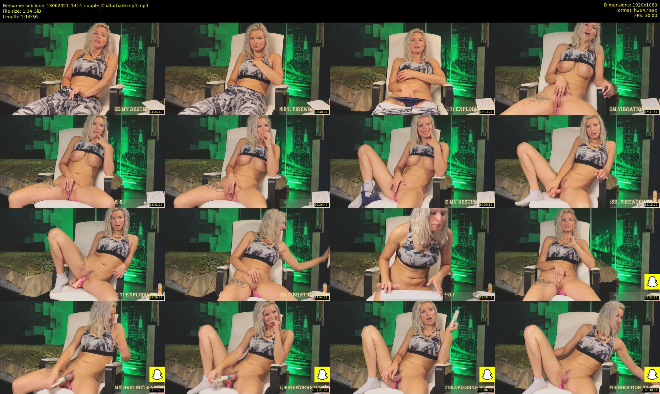 sebilone — 75 minute Chaturbate couple cam show recording, 1080p, Jun 13, 2021