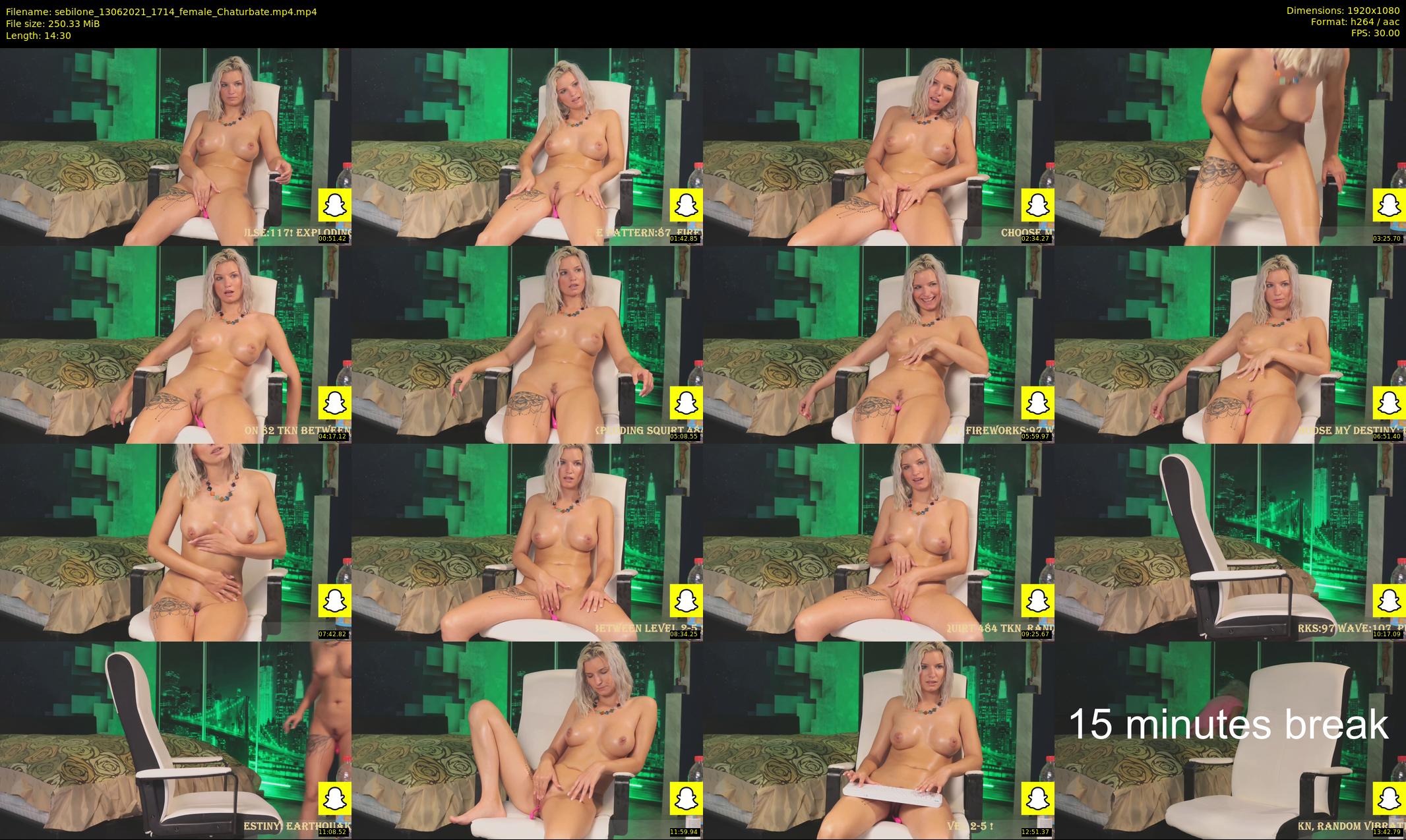 sebilone — 15 minute Chaturbate couple cam show recording, 1080p, Jun 13, 2021