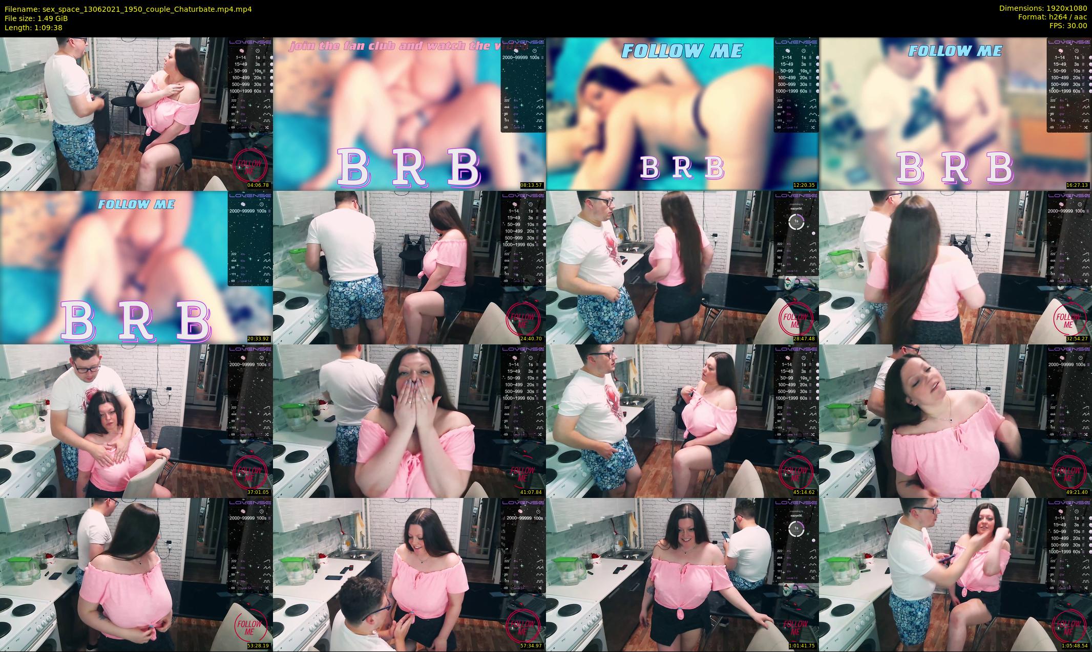 sex_space — 70 minute Chaturbate couple cam show recording, 1080p, Jun 13, 2021