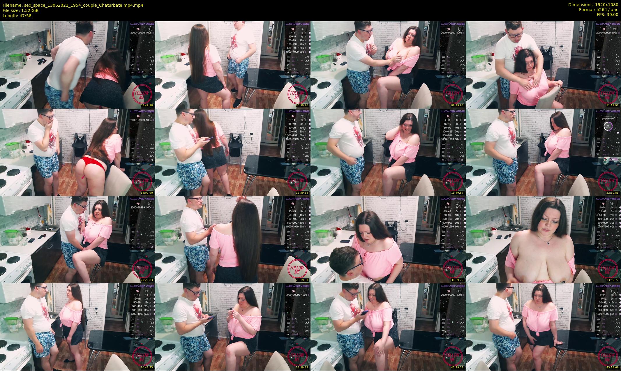 sex_space — 48 minute Chaturbate couple cam show recording, 1080p, Jun 13, 2021