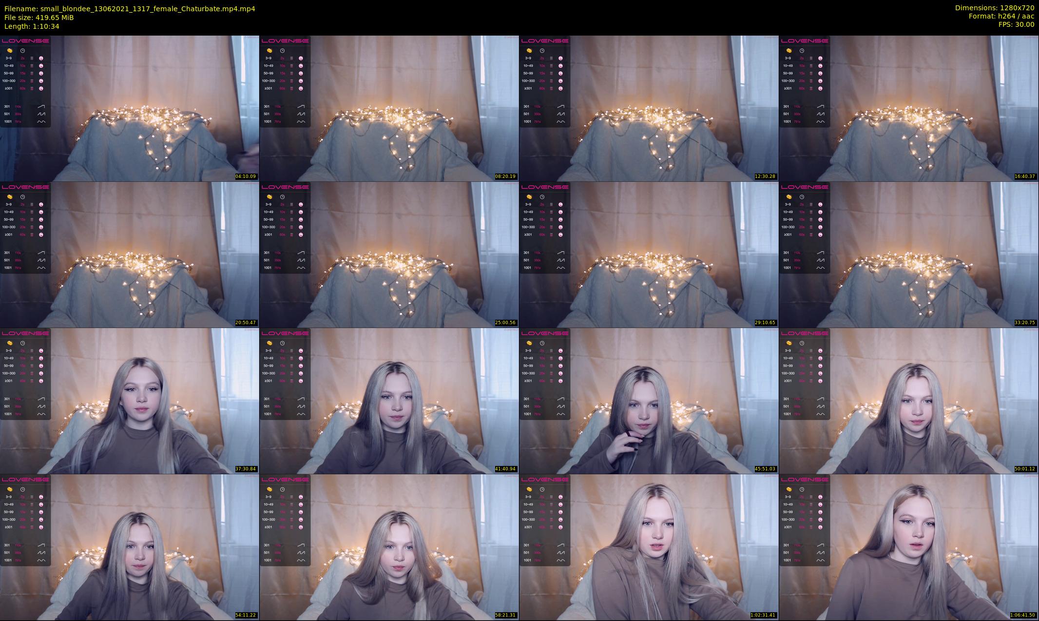 small_blondee — 71 minute Chaturbate female cam show recording, 720p, Jun 13, 2021