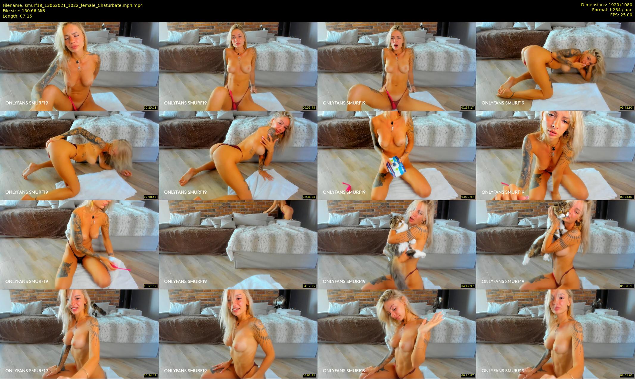 smurf19 — 8 minute Chaturbate female cam show recording, 1080p, Jun 13, 2021