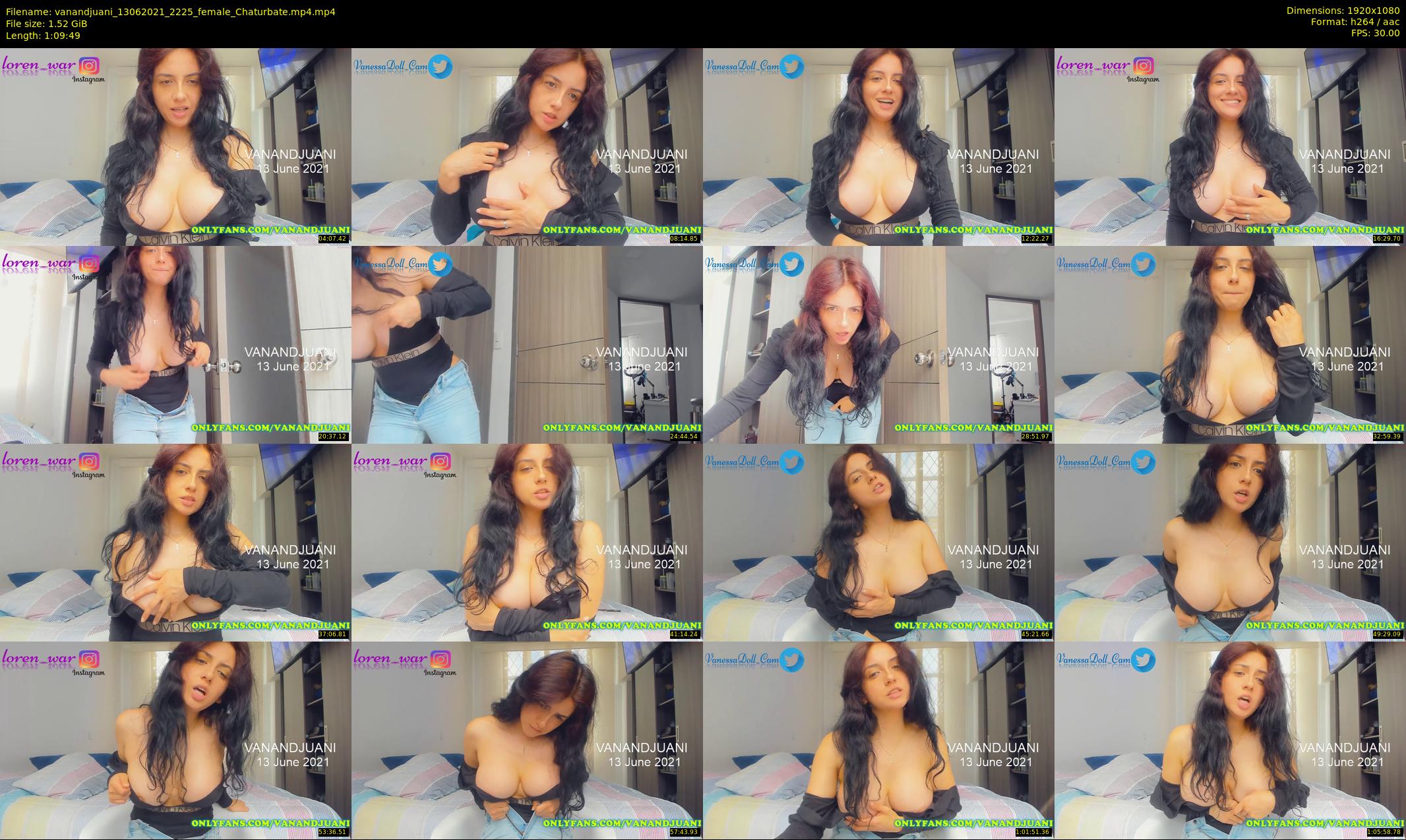 vanandjuani — 70 minute Chaturbate female cam show recording, 1080p, Jun 13, 2021