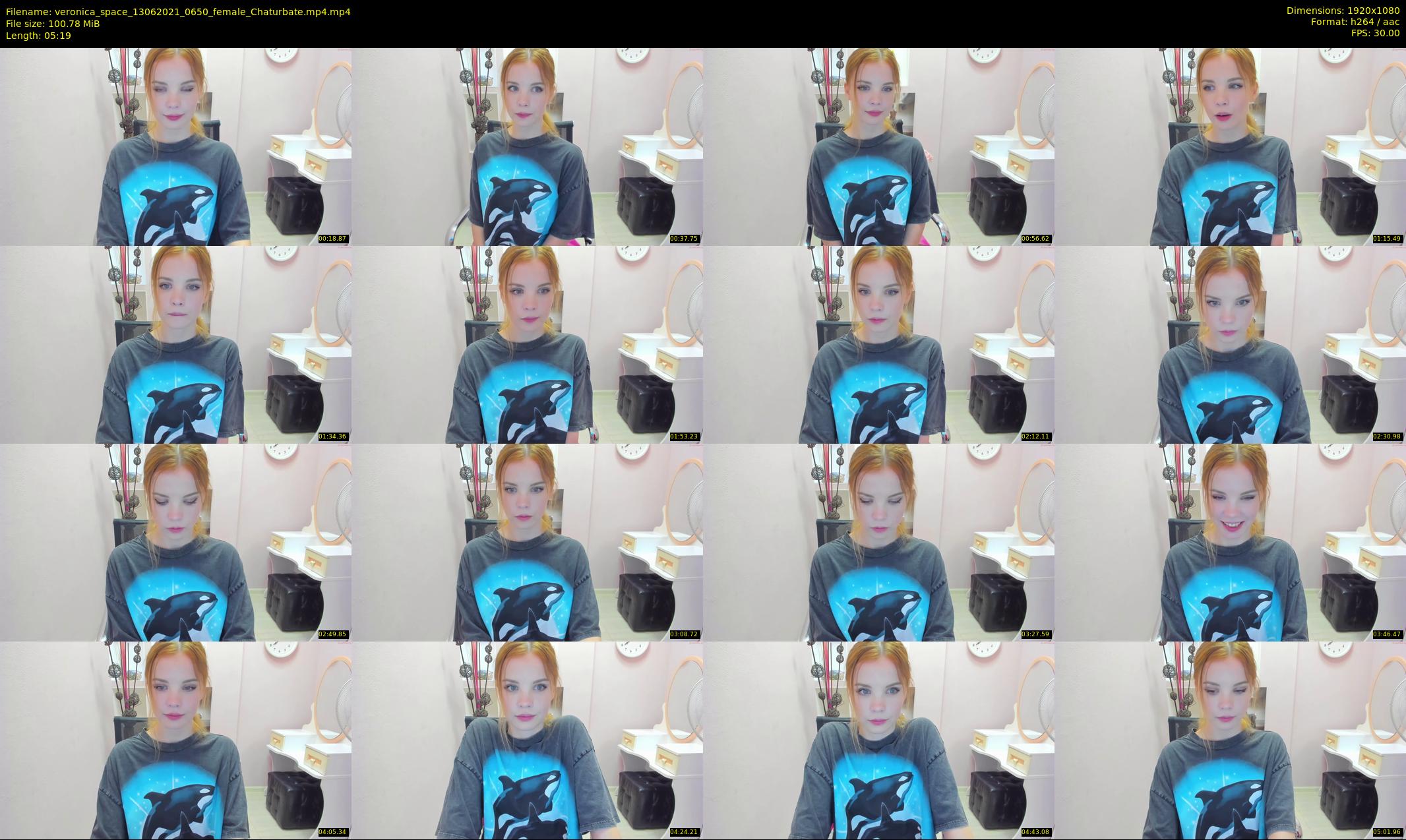 veronica_space — 6 minute Chaturbate female cam show recording, 1080p, Jun 13, 2021