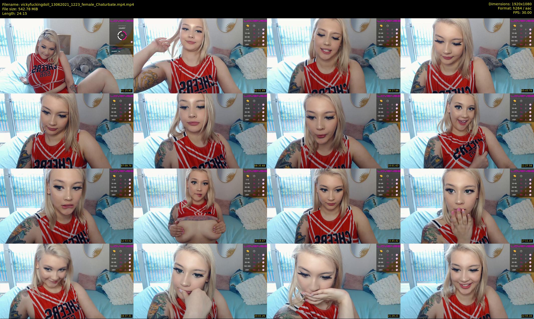 vickyfuckingdoll — 25 minute Chaturbate female cam show recording, 1080p, Jun 13, 2021