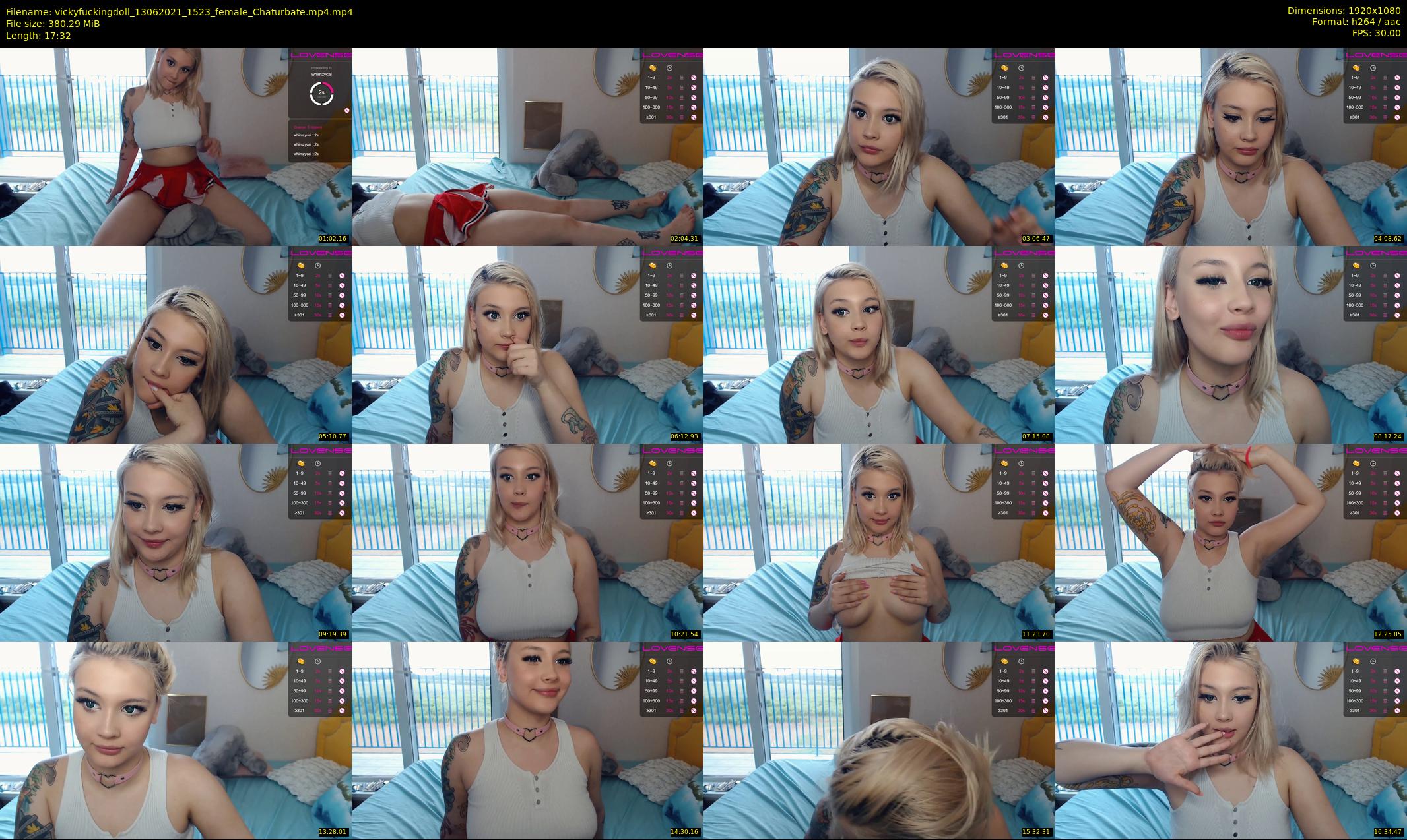 vickyfuckingdoll — 18 minute Chaturbate female cam show recording, 1080p, Jun 13, 2021