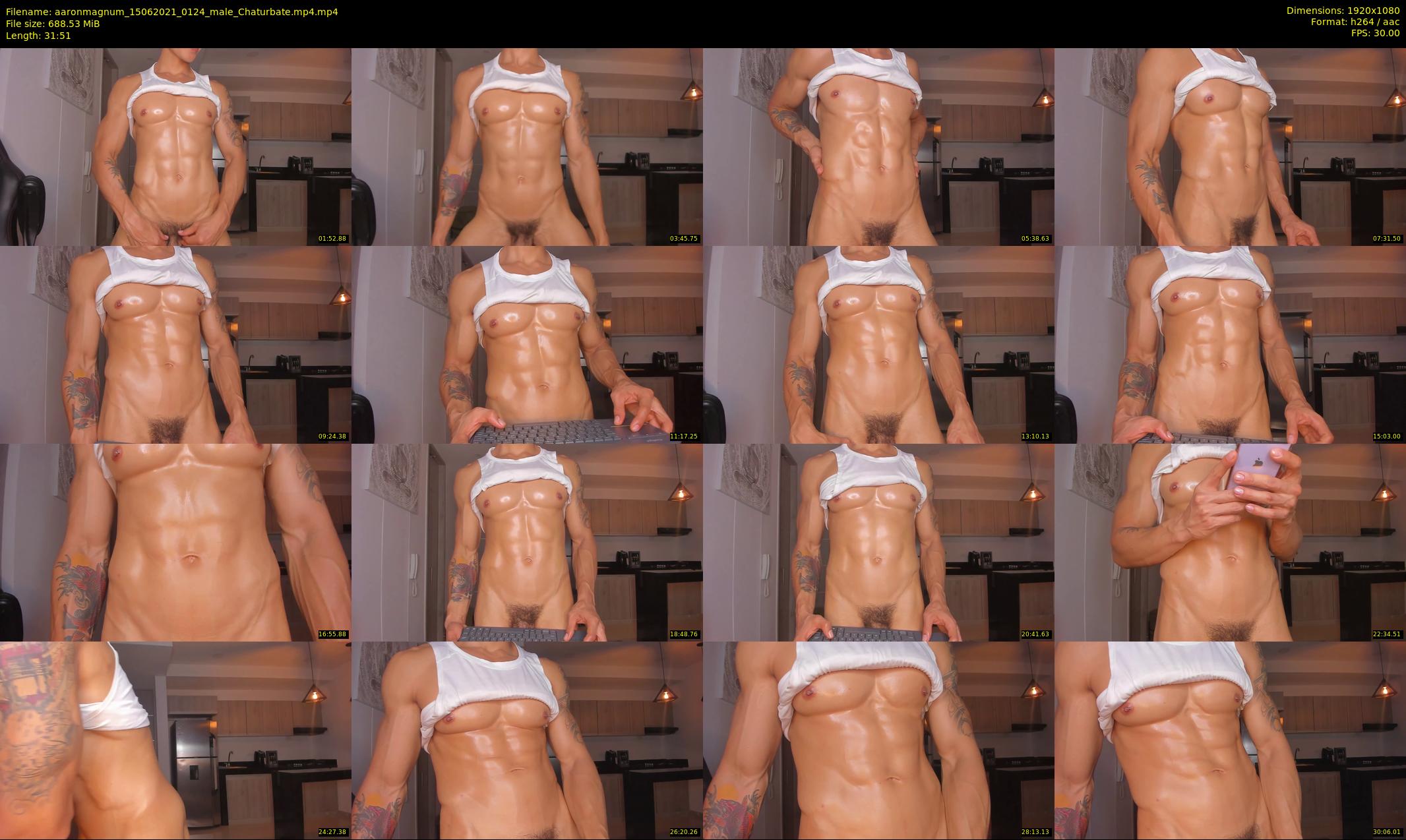 aaronmagnum — 32 minute Chaturbate male cam show recording, 1080p, Jun 15, 2021