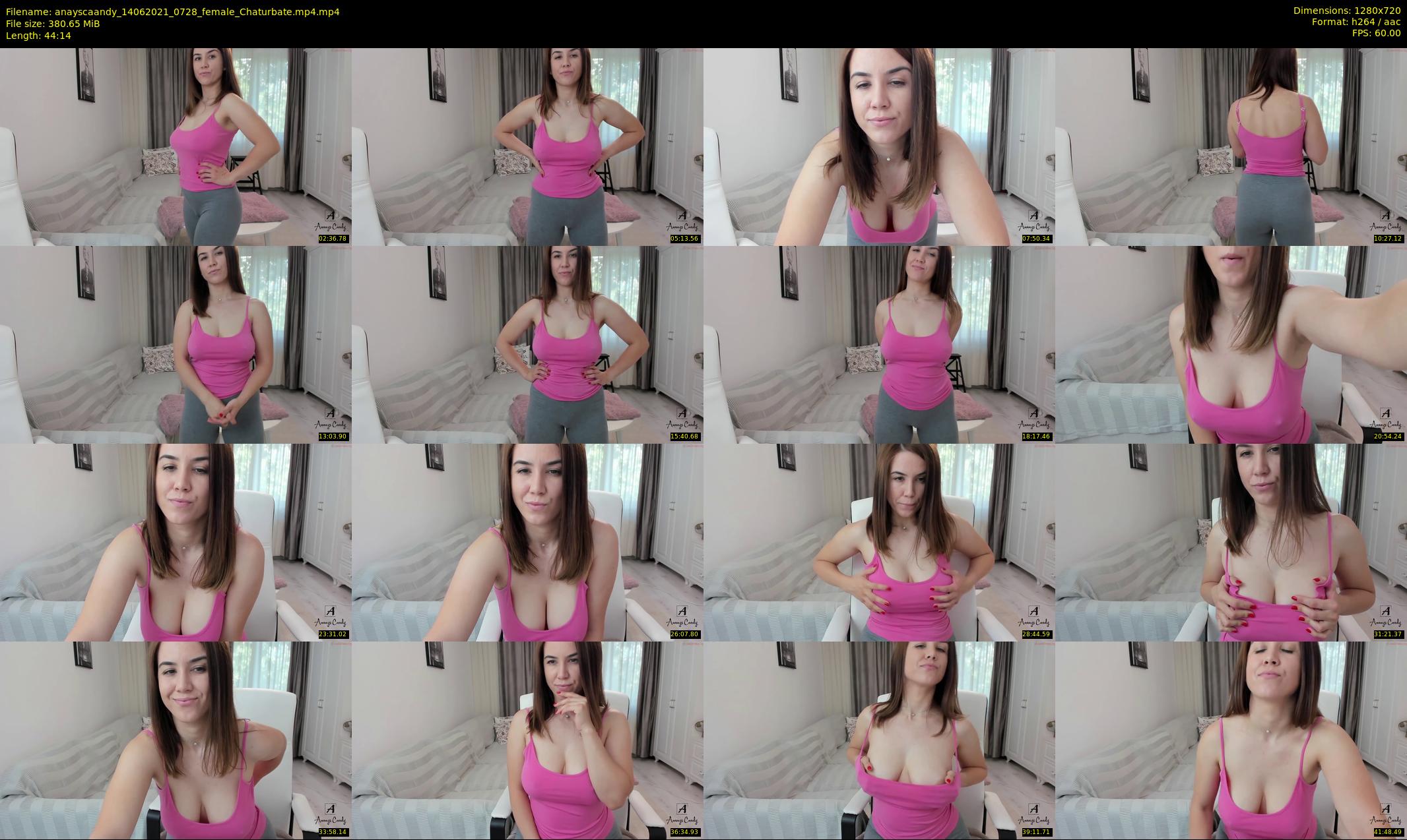 anayscaandy — 45 minute Chaturbate female cam show recording, 720p, Jun 14, 2021