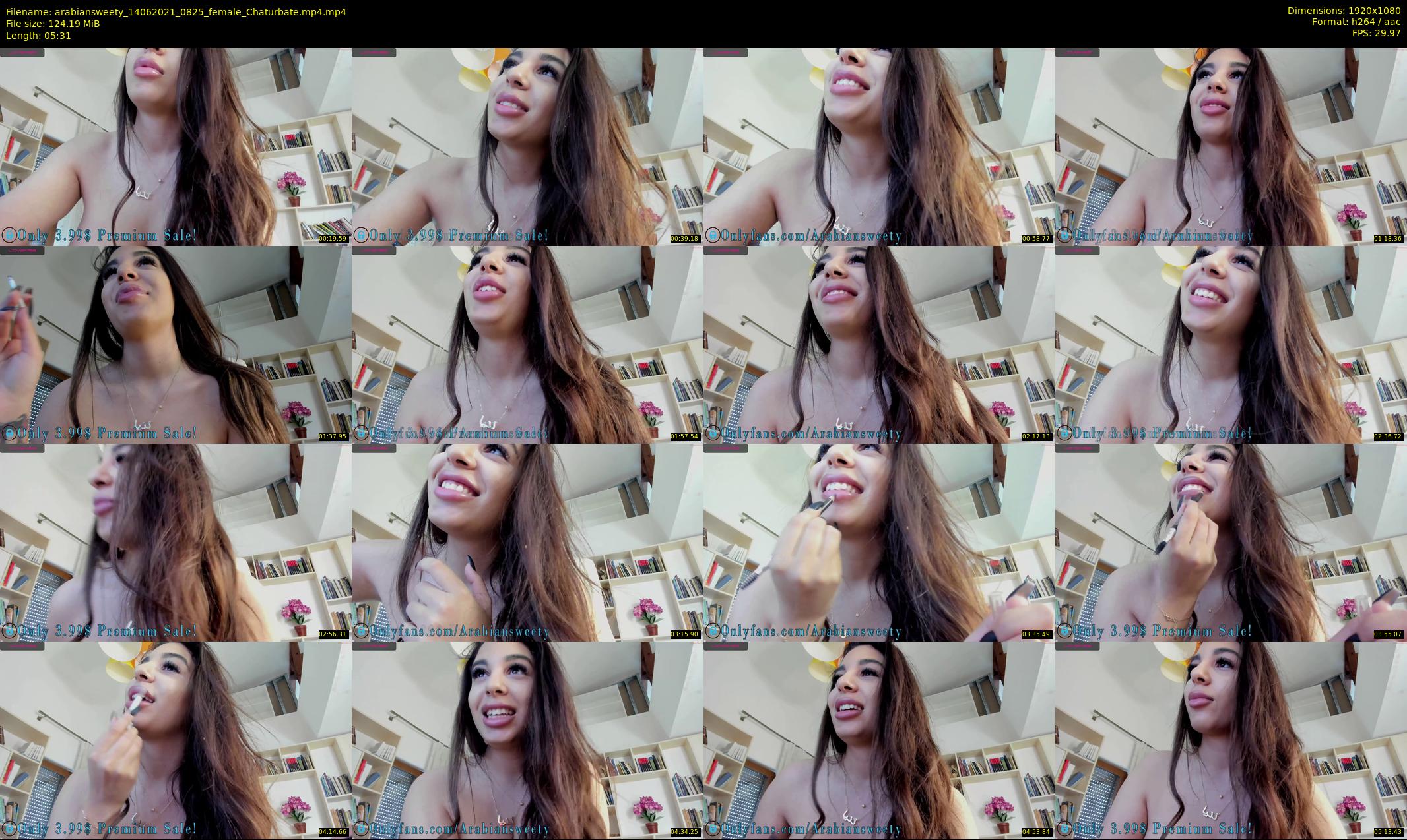 arabiansweety — 6 minute Chaturbate female cam show recording, 1080p, Jun 14, 2021