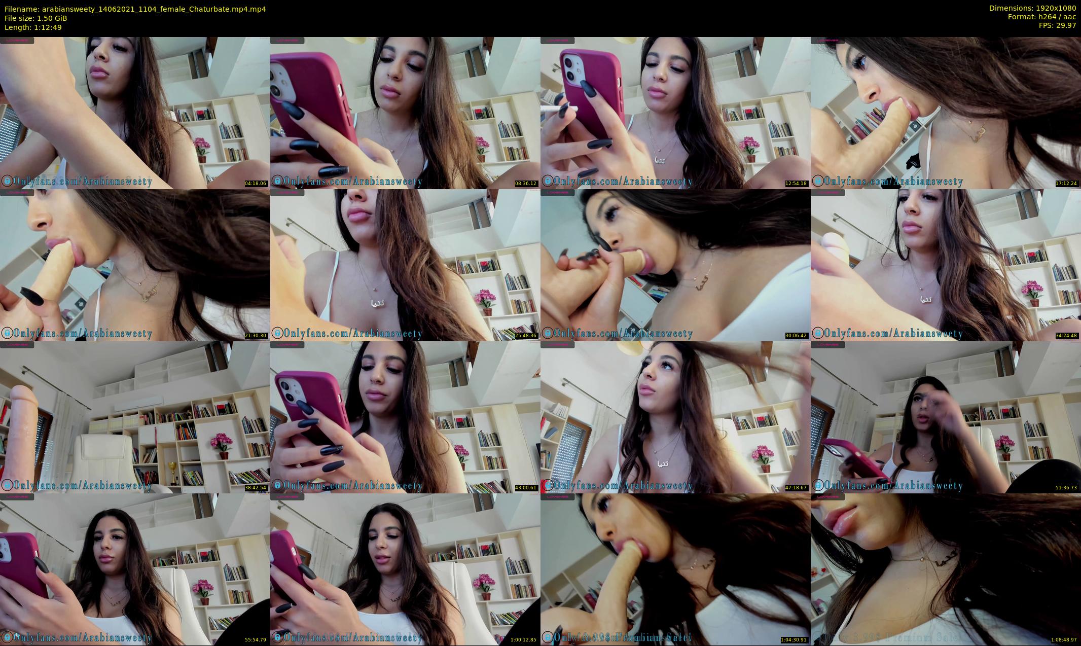 arabiansweety — 73 minute Chaturbate female cam show recording, 1080p, Jun 14, 2021