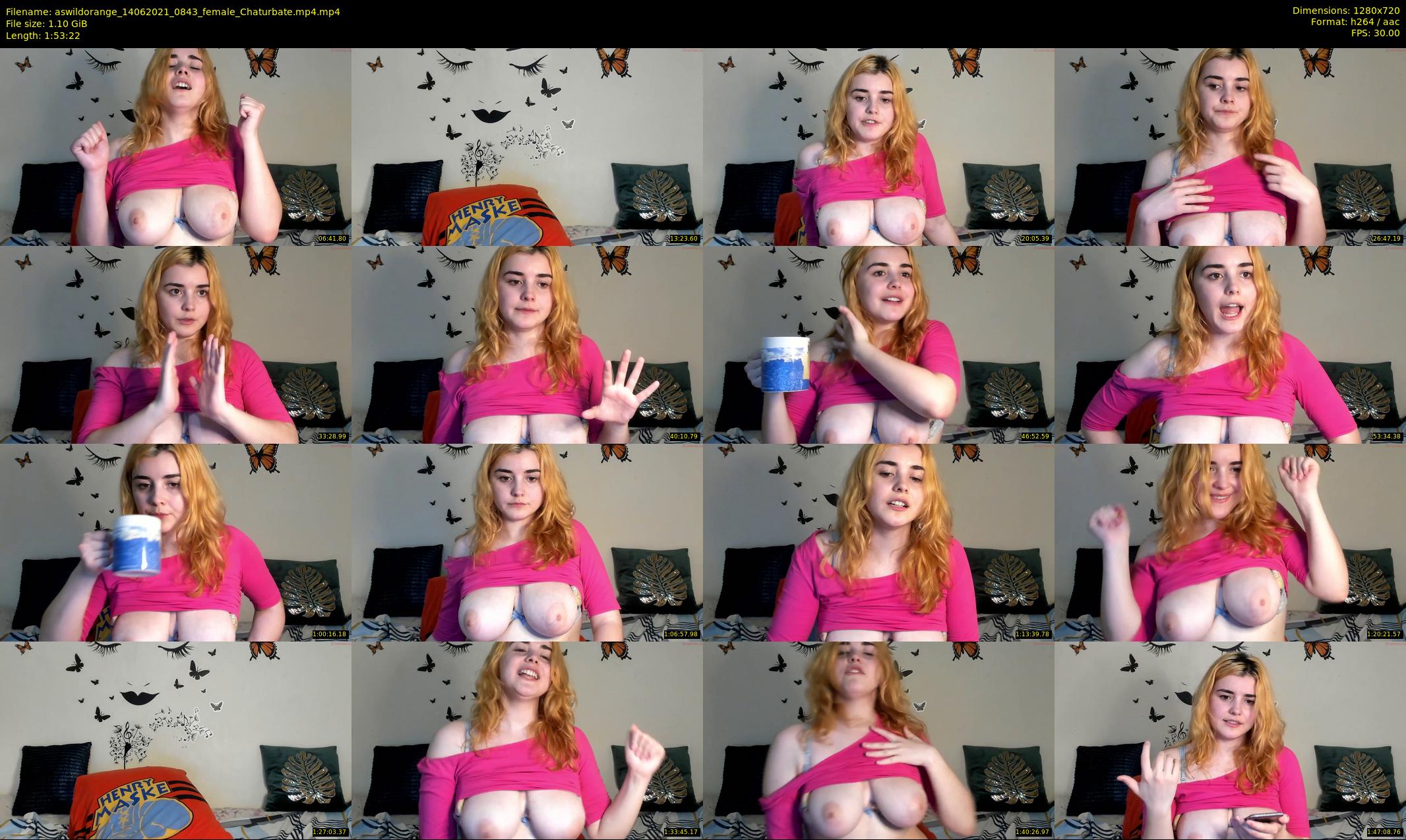 aswildorange — 114 minute Chaturbate female cam show recording, 720p, Jun 14, 2021