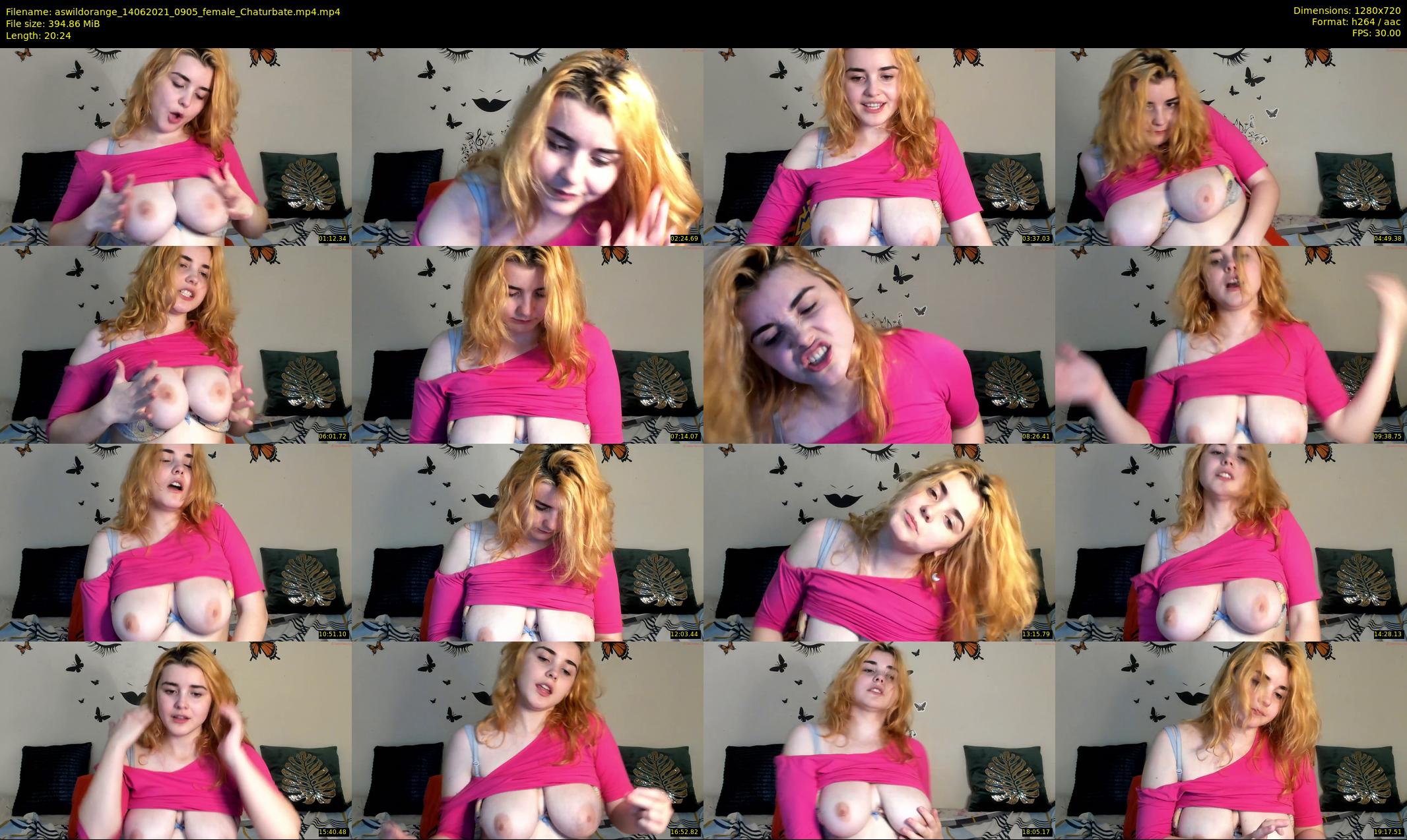 aswildorange — 21 minute Chaturbate female cam show recording, 720p, Jun 14, 2021