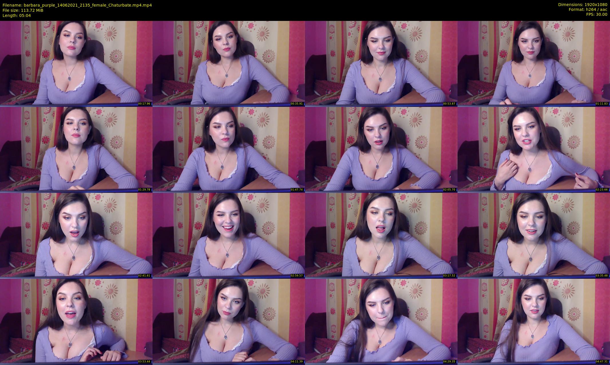 barbara_purple — 6 minute Chaturbate female cam show recording, 1080p, Jun 14, 2021